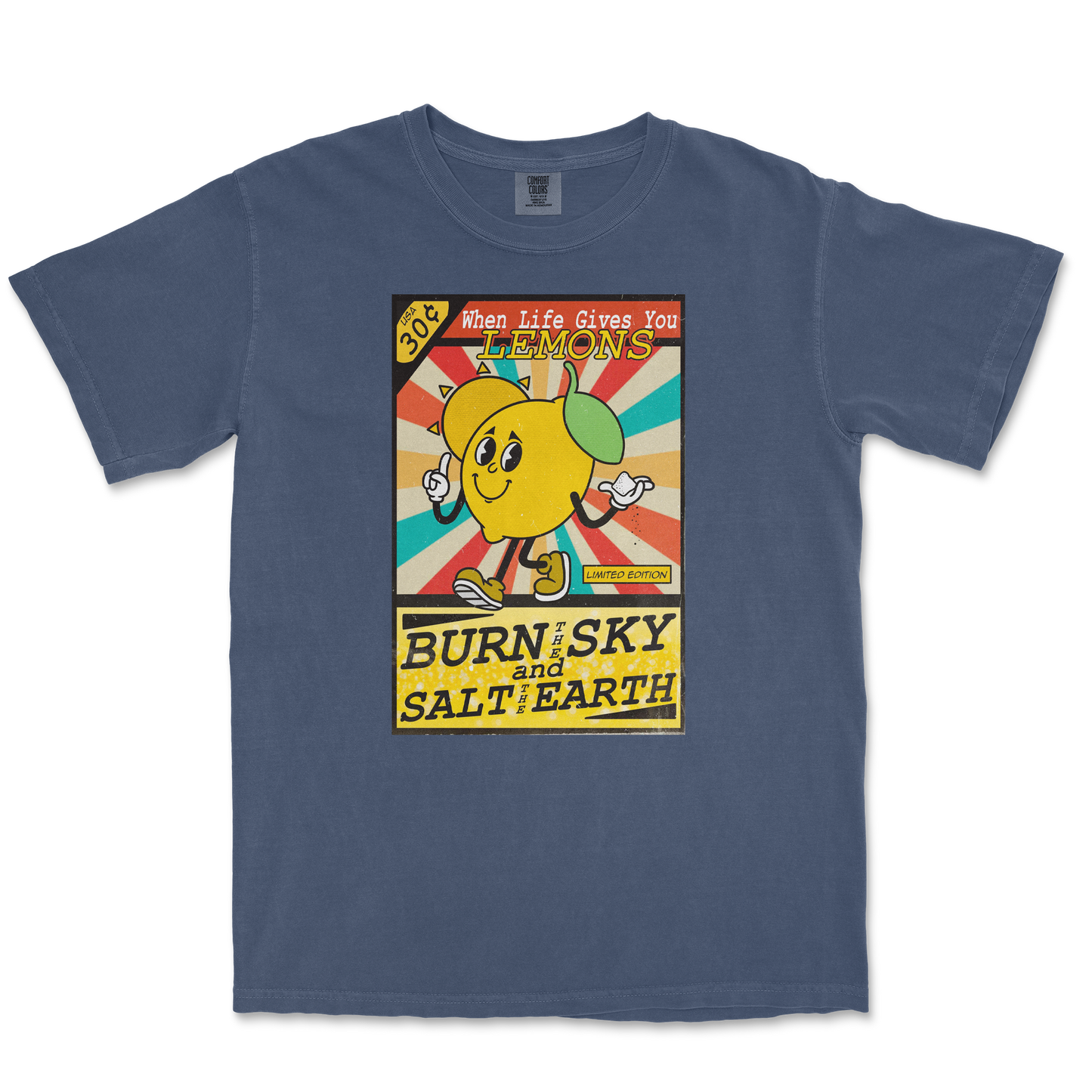 Comfort Colors T-Shirt Life Gives You Lemons in Midnight