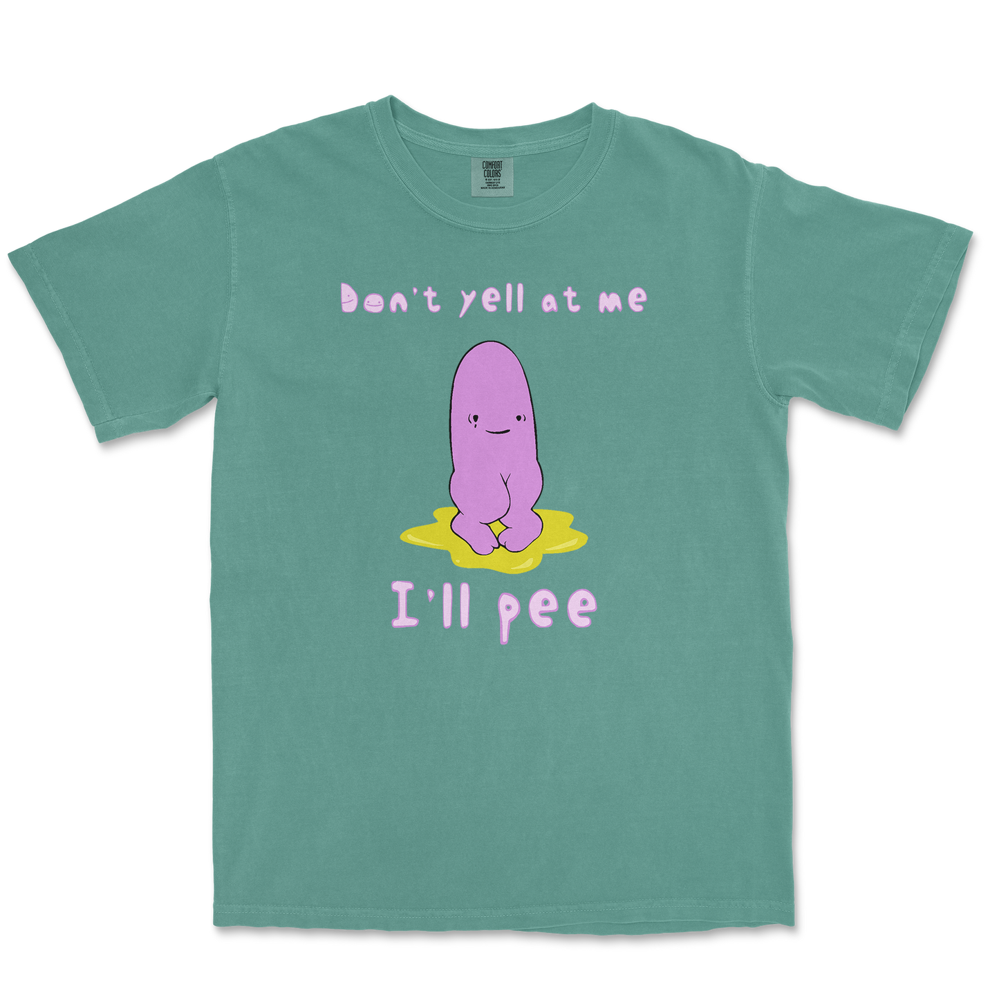 Comfort Colors T-Shirt Dont Yell 2 in LightGreen
