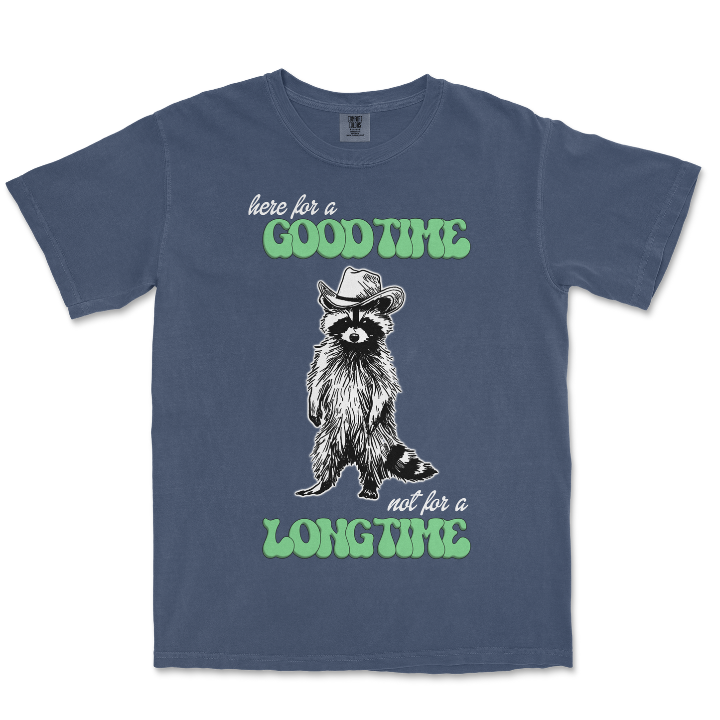 Comfort Colors T-Shirt Here For A Good Time in Midnight