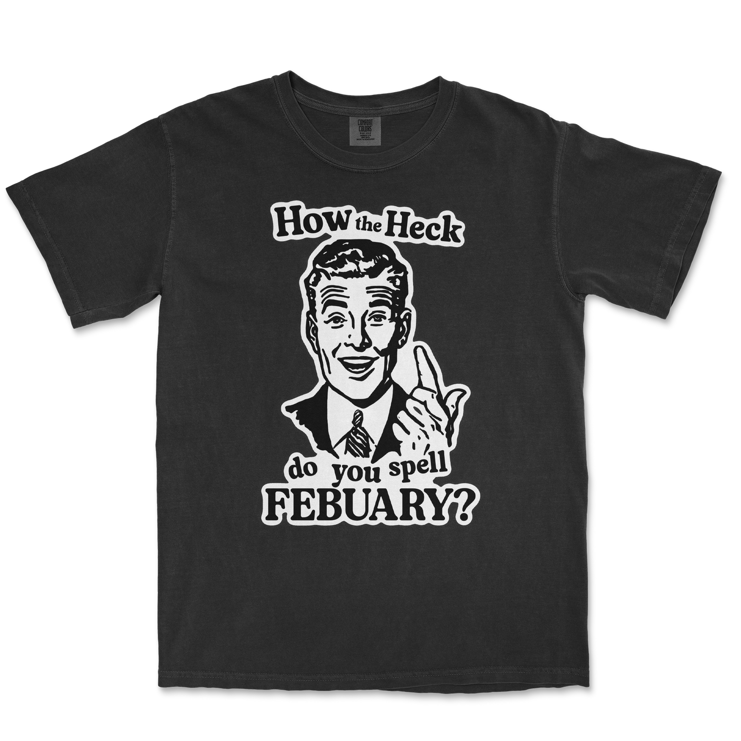 Comfort Colors T-Shirt February in Black