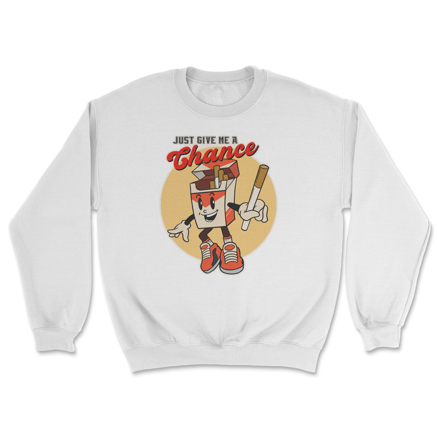 Heavy Blend Crew Neck Vintage Cigarette in White