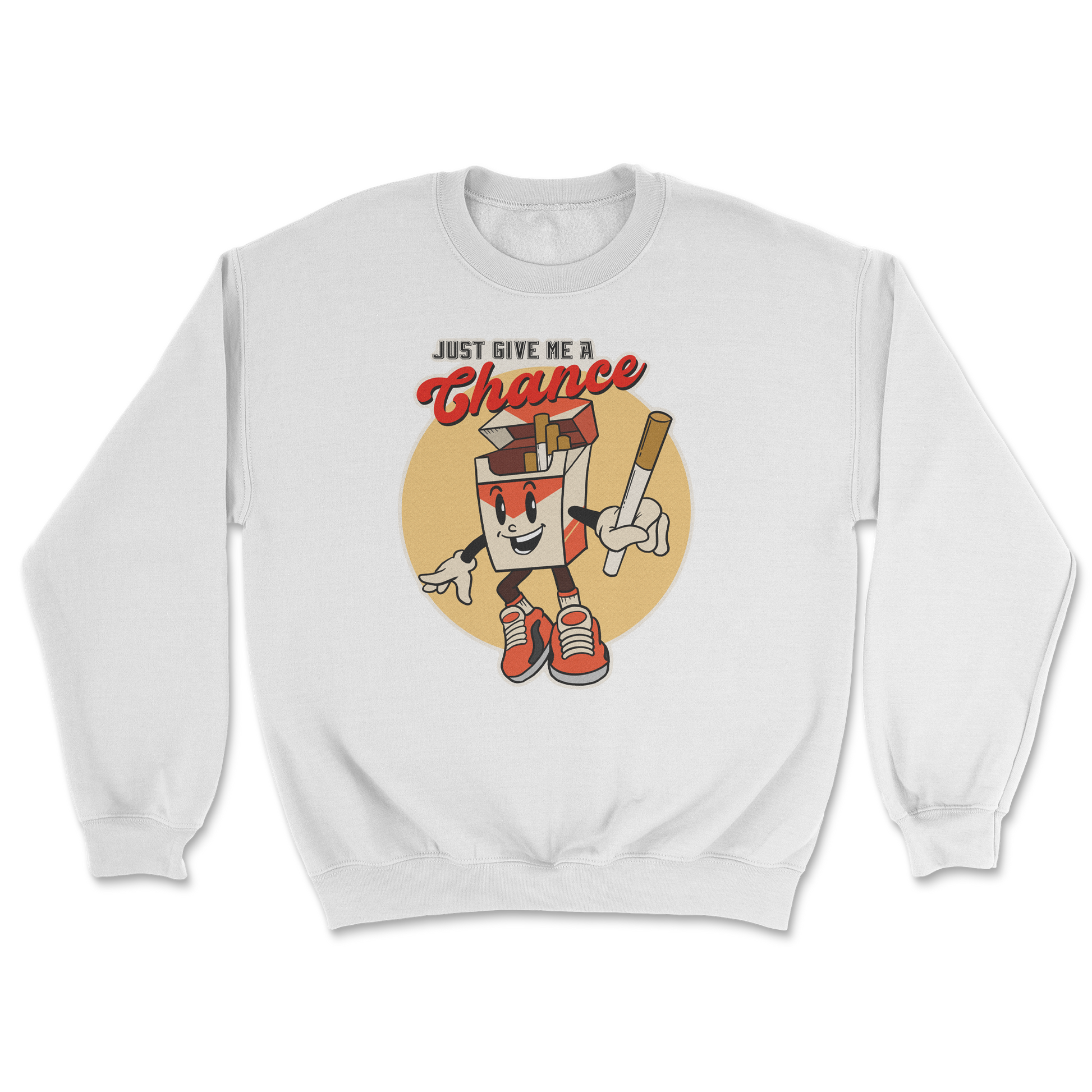 Heavy Blend Crew Neck Vintage Cigarette in White