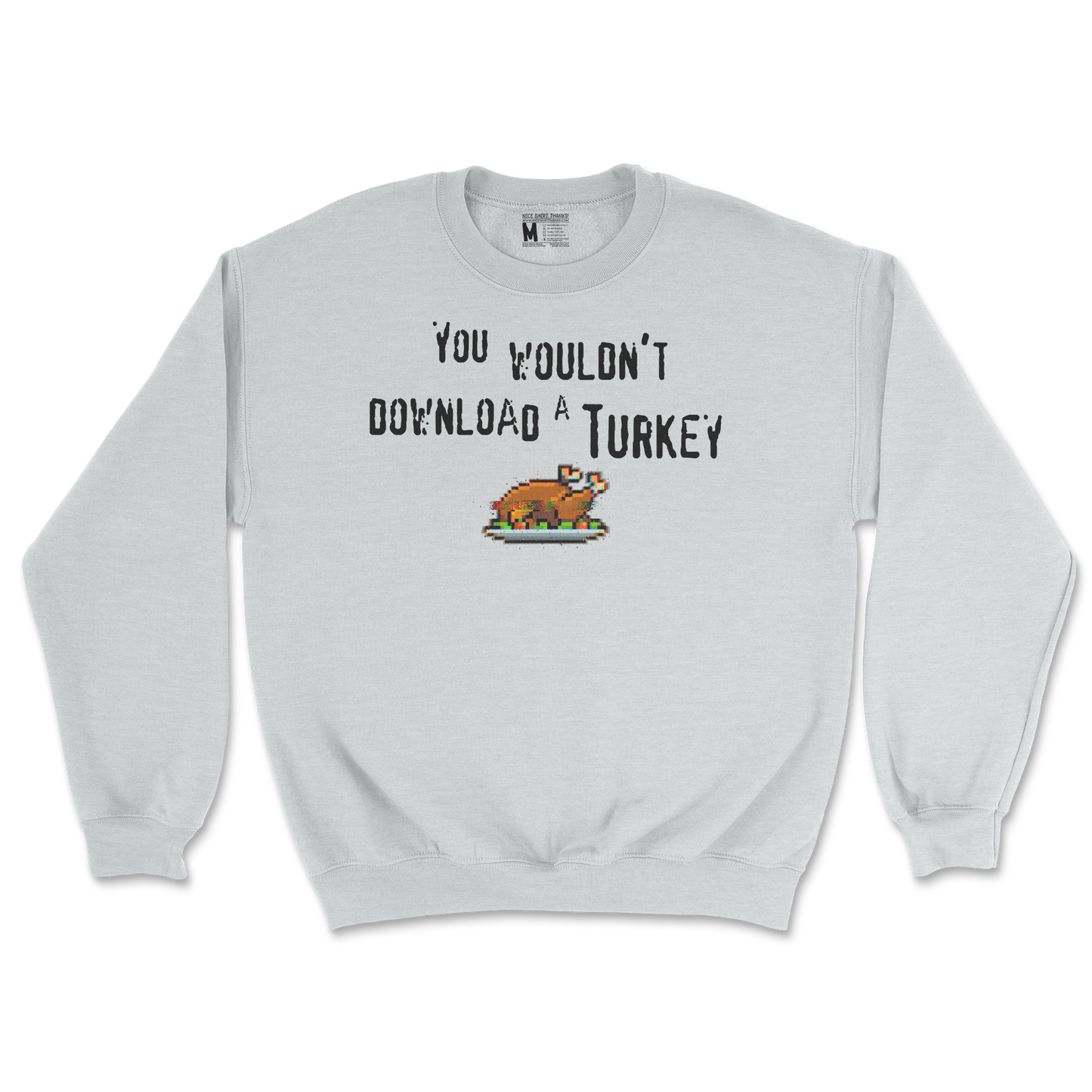 Gildan SoftStyle Crew Neck Downloadable Turkey  in Sports-Grey