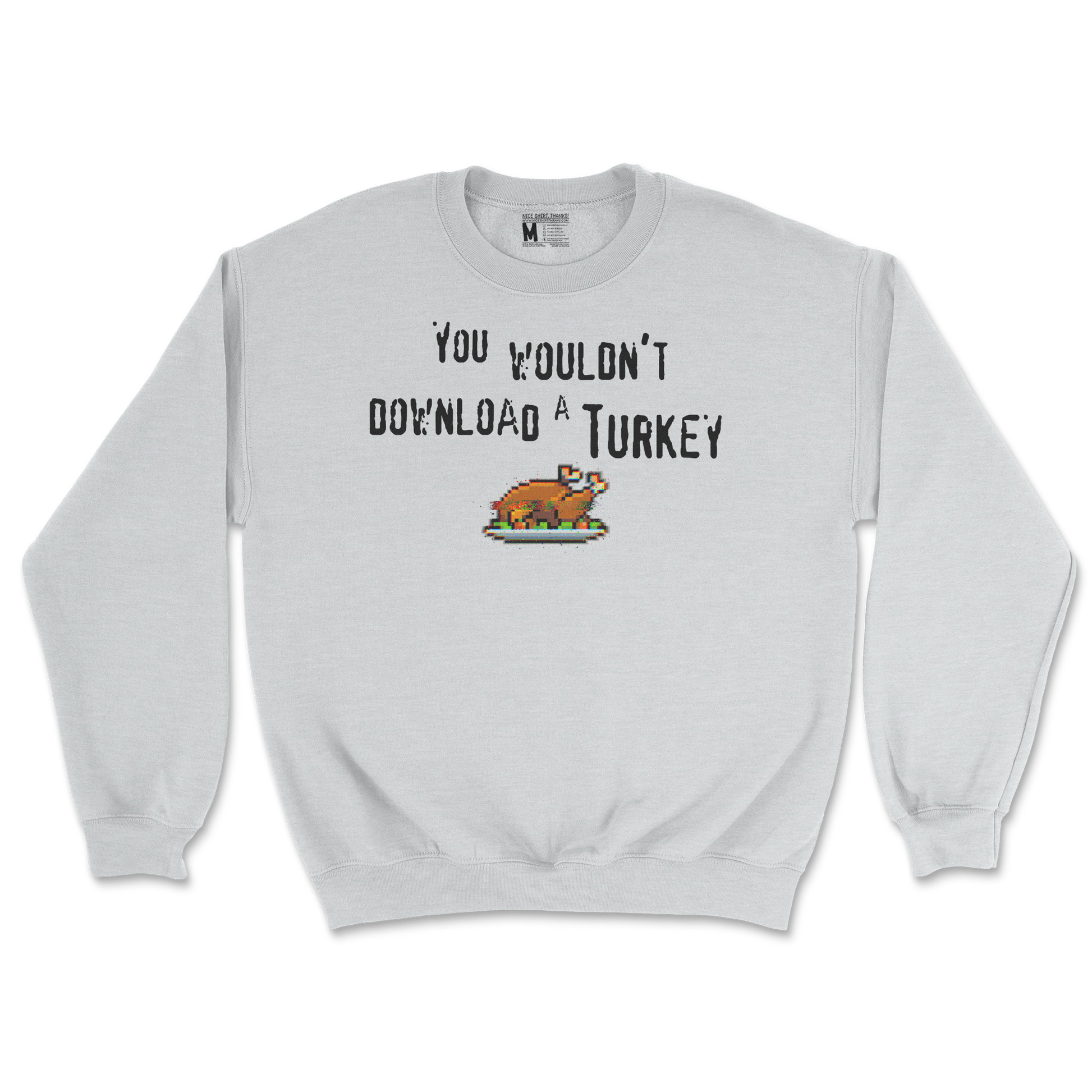 Gildan SoftStyle Crew Neck Downloadable Turkey  in Sports-Grey