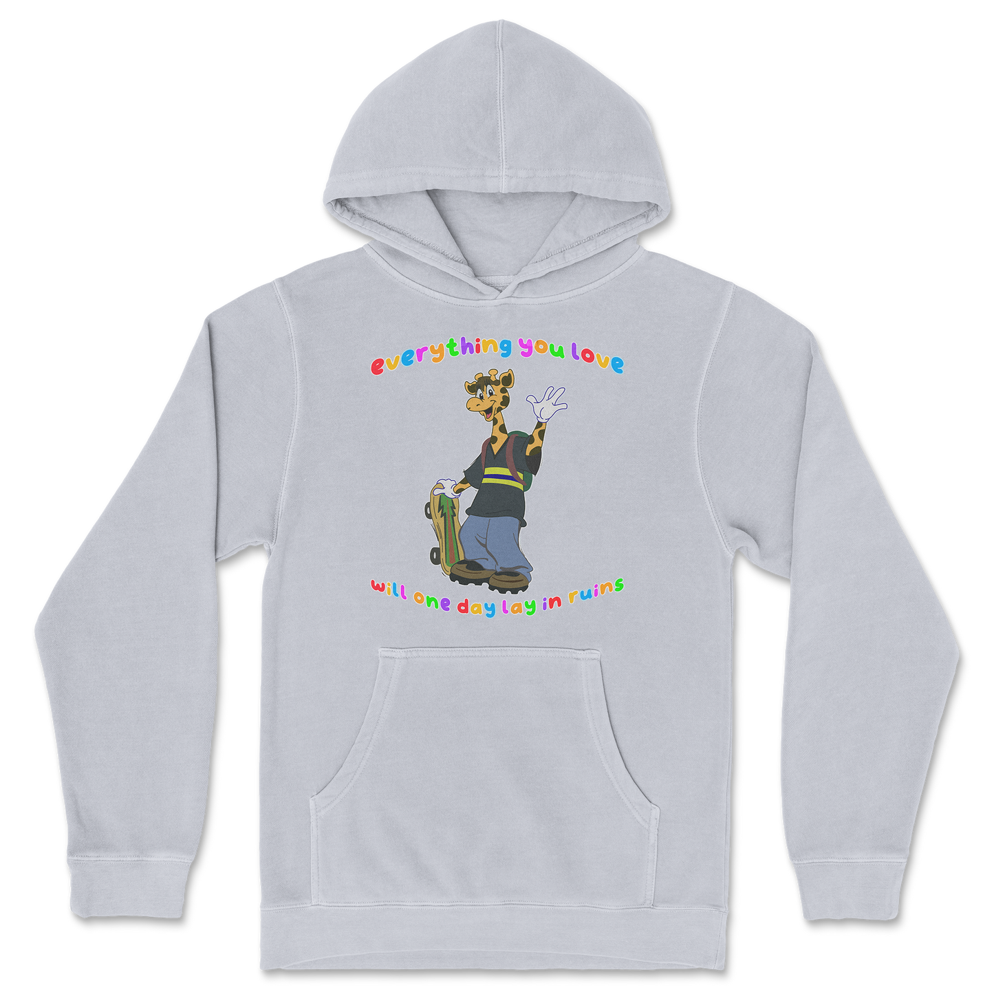 Independent Clothing Co. Hoodie Jerry the Giraffe in GreyHeather