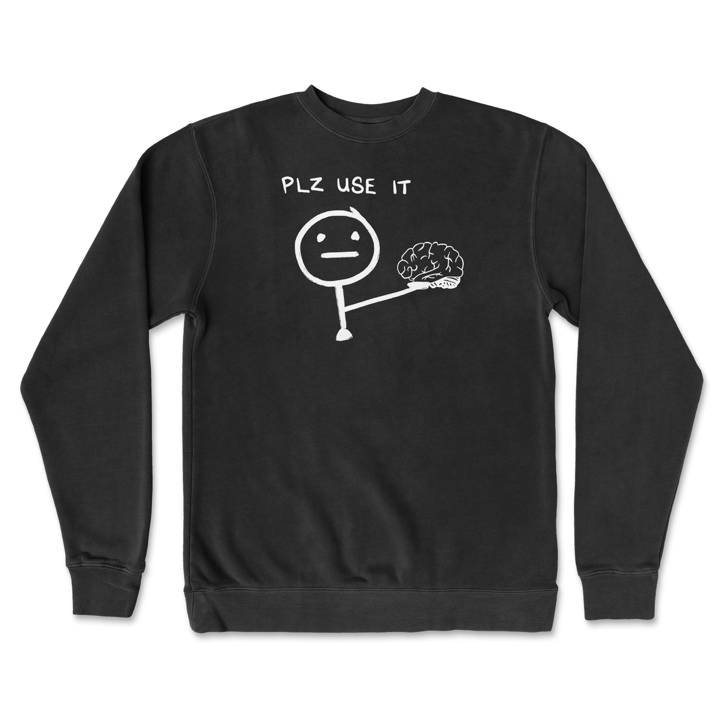 Independent Clothing Co. Crew Neck Plz Use It in Black