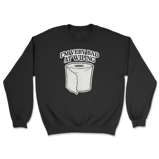 Heavy Blend Crew Neck Bad Wiper in Black