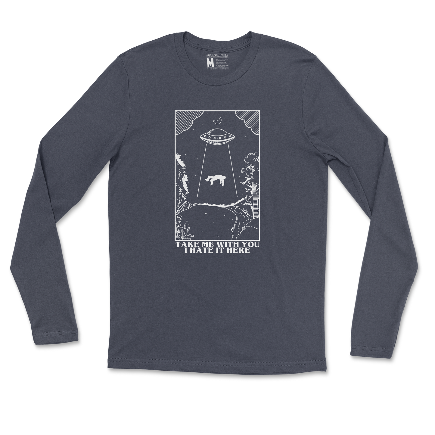 Gildan SoftStyle Long Sleeve in Navy