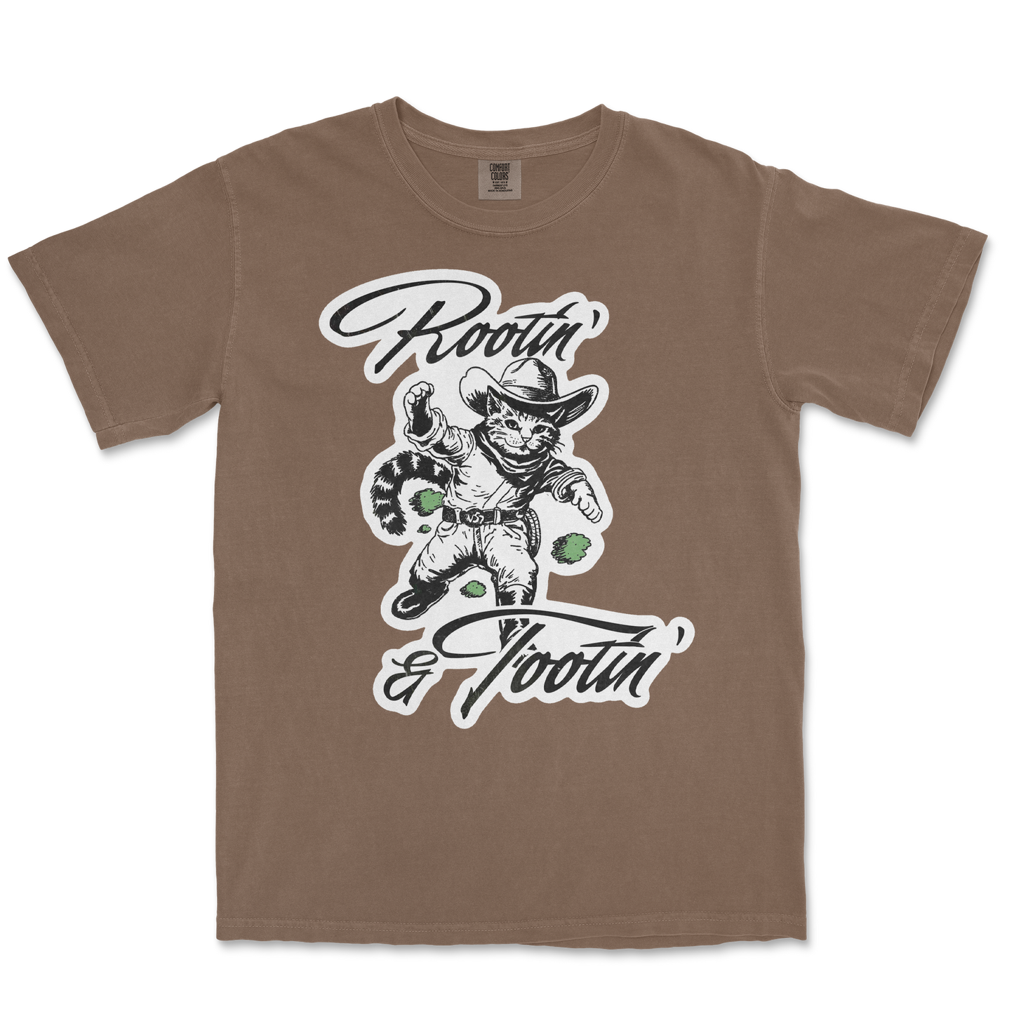 Comfort Colors T-Shirt Rootin Tootin in Espresso