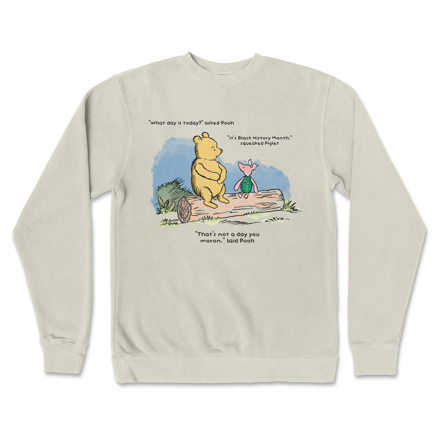Independent Clothing Co. Crew Neck Winnie the Pooh in Bone