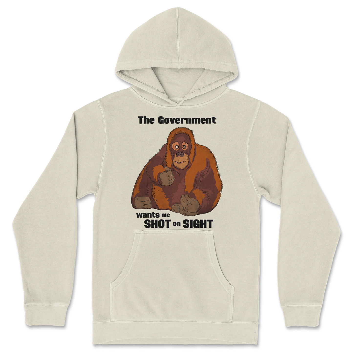 Independent Clothing Co. Hoodie The Government Hates Me in Ivory