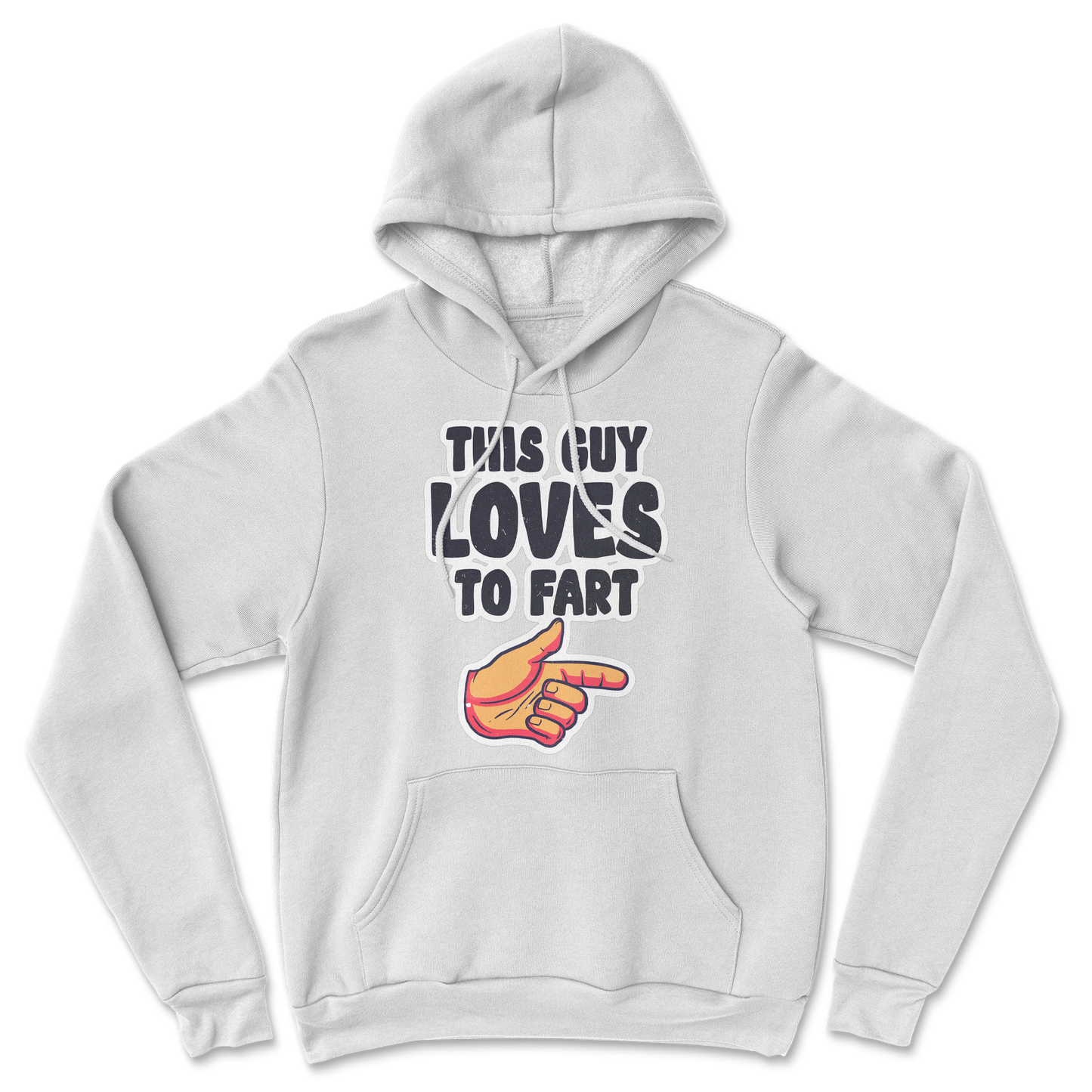 The Nice Shirt Hoodie Who Farted in White