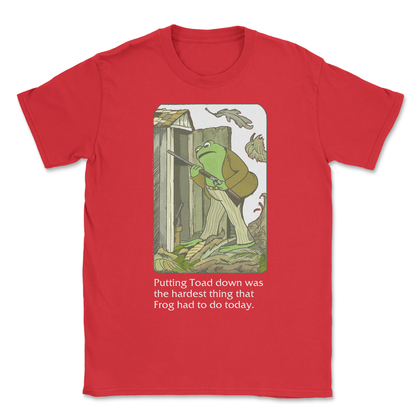 The Nice Shirt T-Shirt Frog and Toad in Red