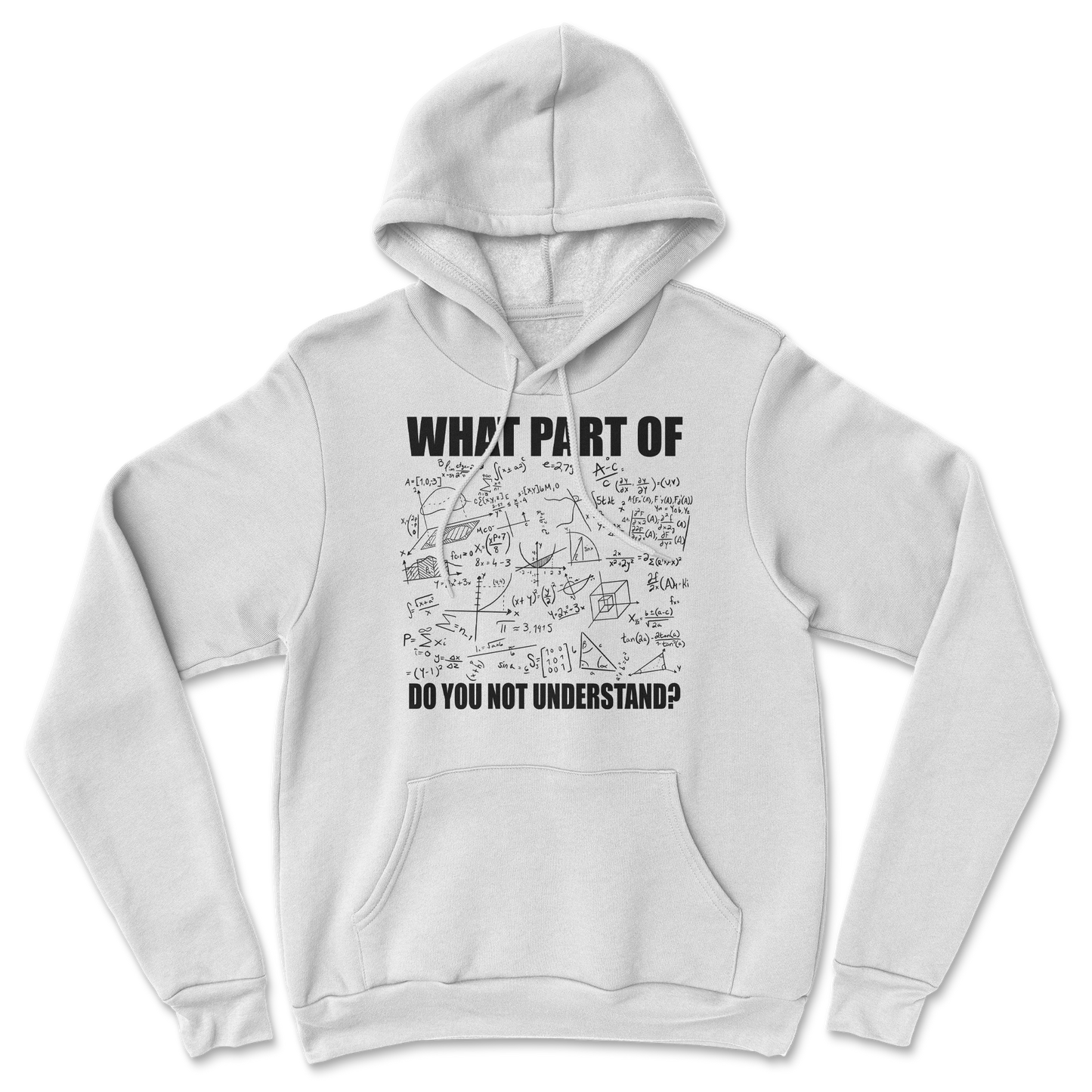 The Nice Shirt Hoodie Math Problem  in White