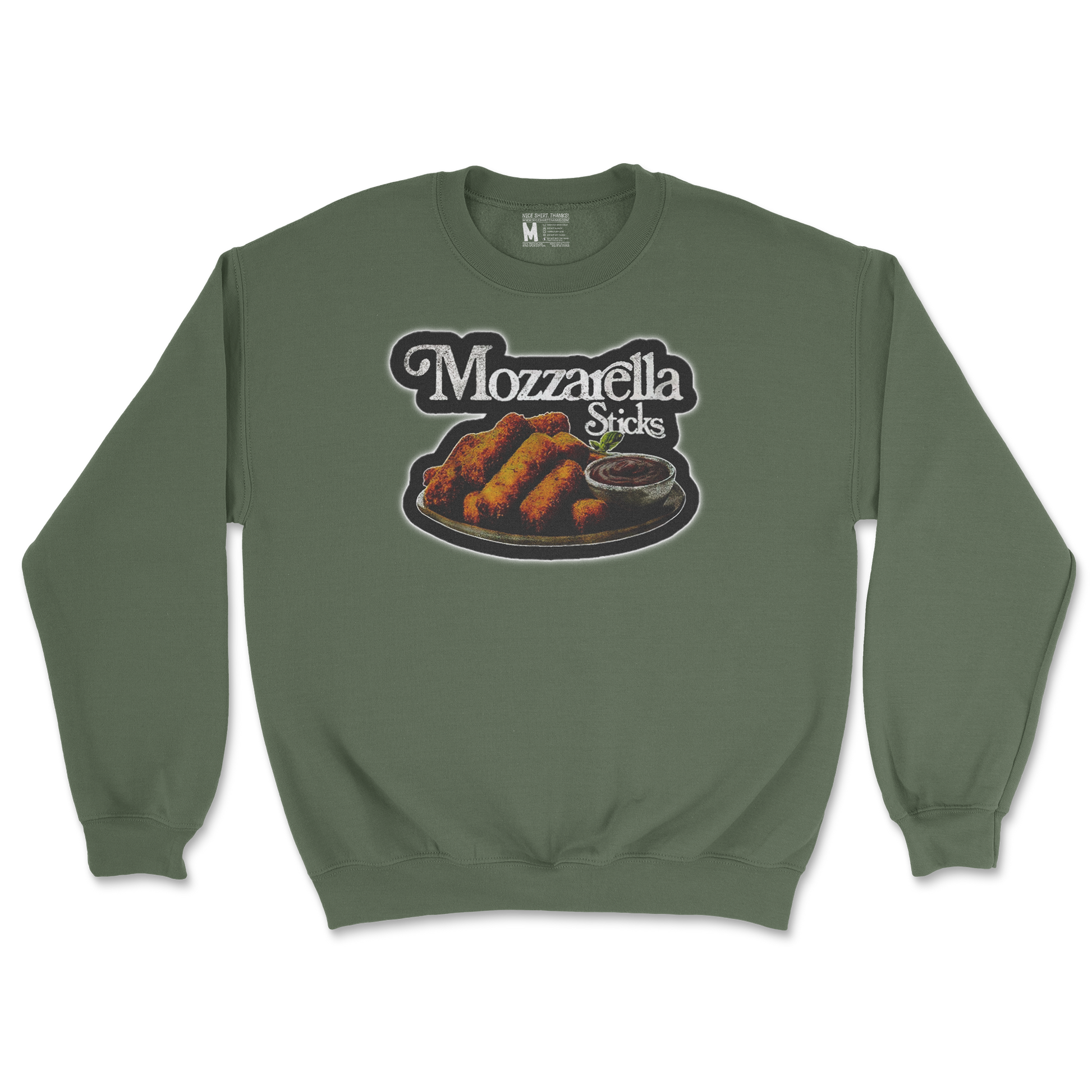 Gildan SoftStyle Crew Neck in Military Green