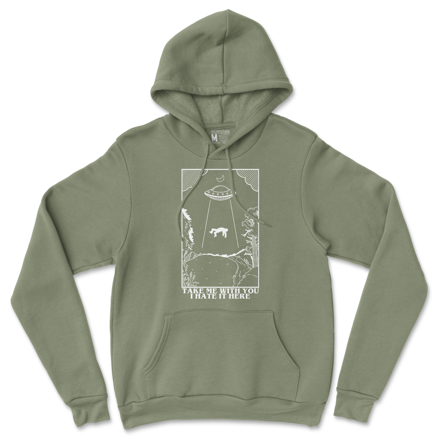 Gildan SoftStyle Hoodie in Military Green