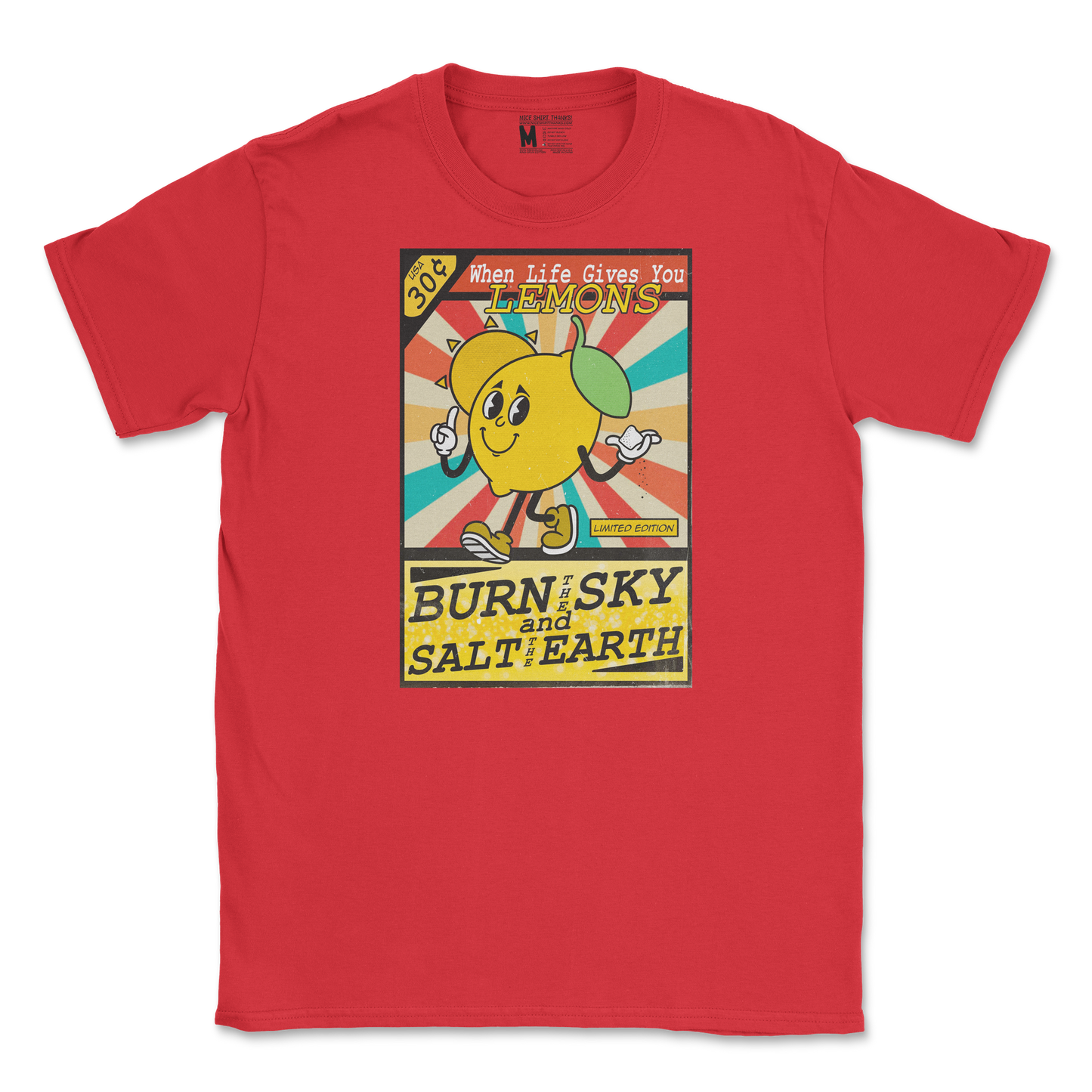 Gildan SoftStyle T-Shirt Life Gives You Lemons in Red