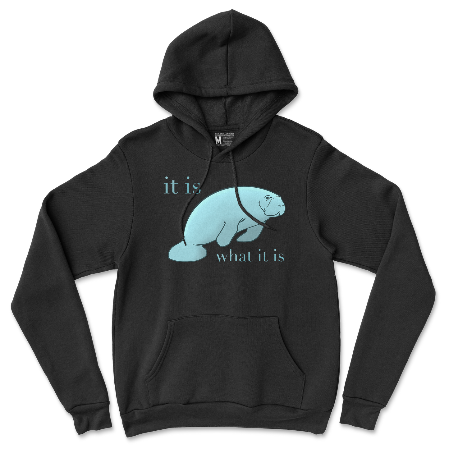 Gildan SoftStyle Hoodie Manatee in Back