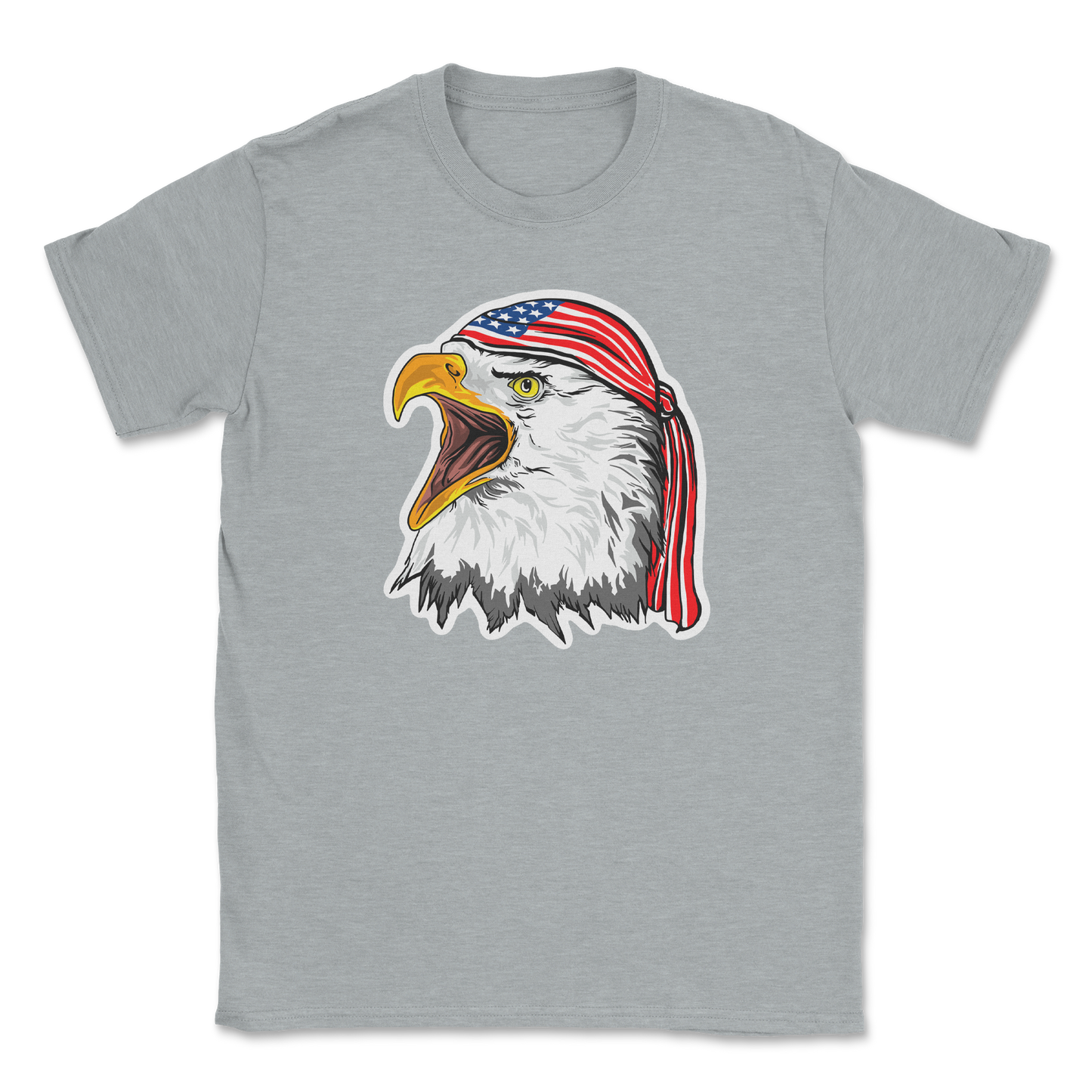 Heavy Blend T-Shirt Freedom Eagle in Sports Grey