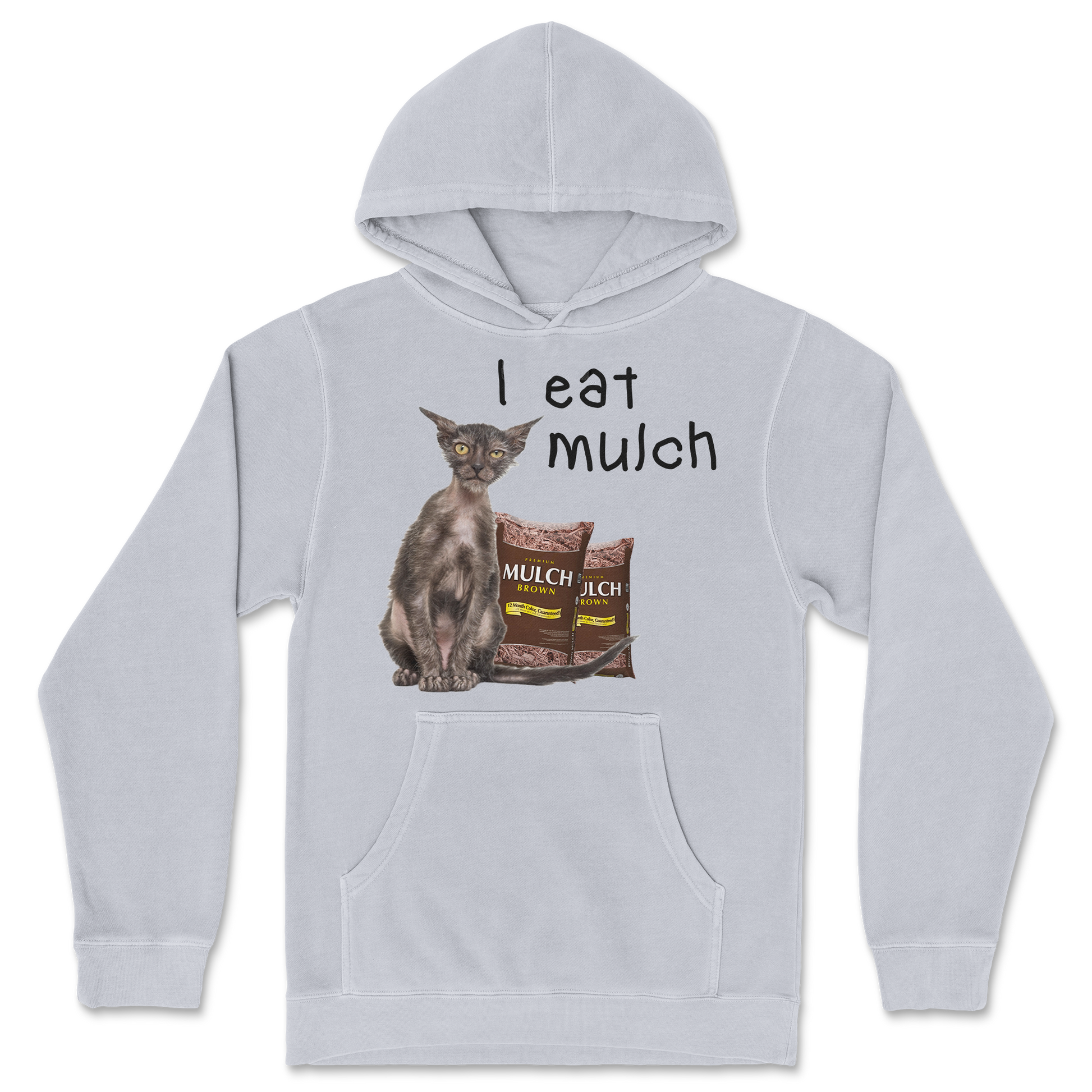 Independent Clothing Co. Hoodie I Eat Mulch in GreyHeather