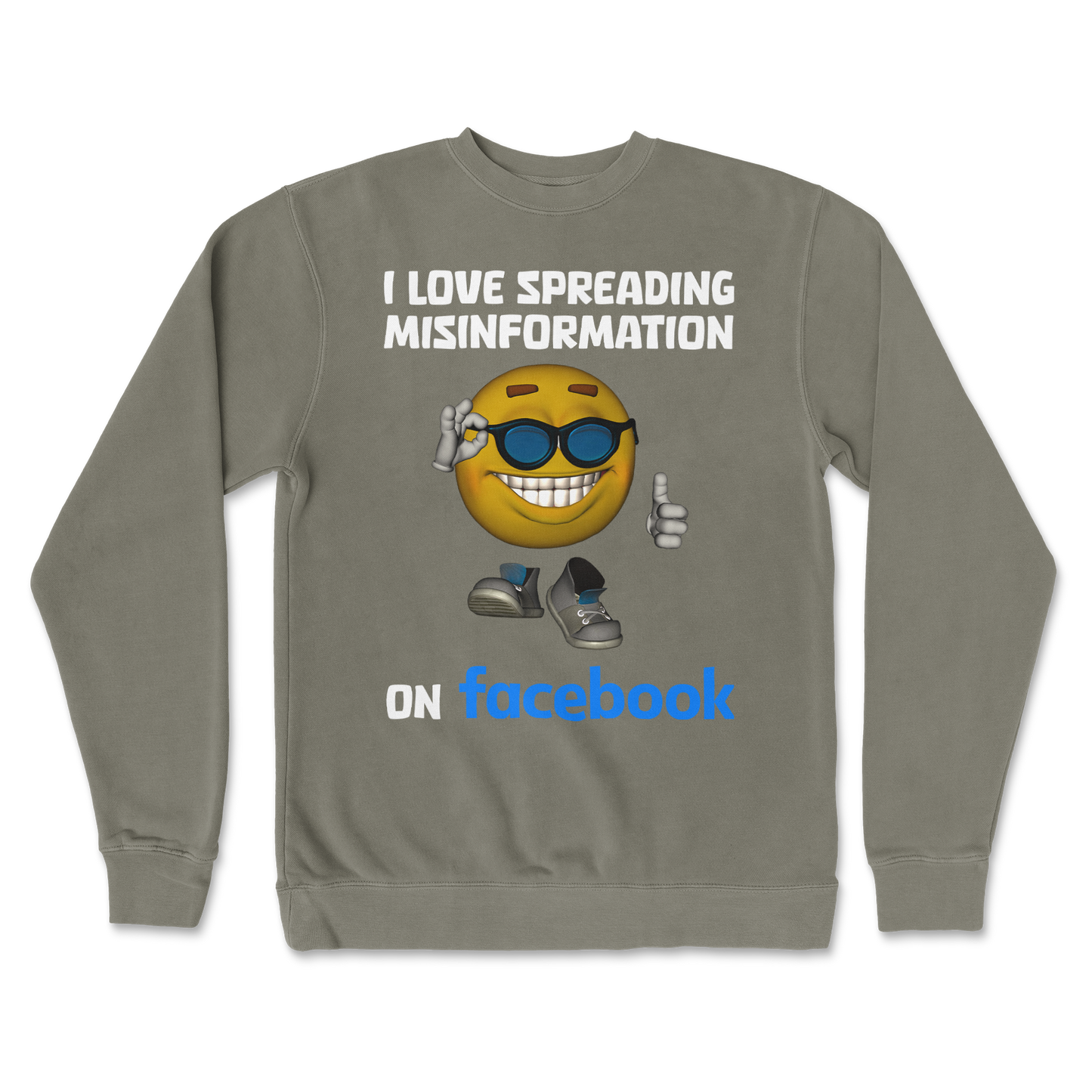 Independent Clothing Co. Crew Neck Spreadin Misinformation in Army