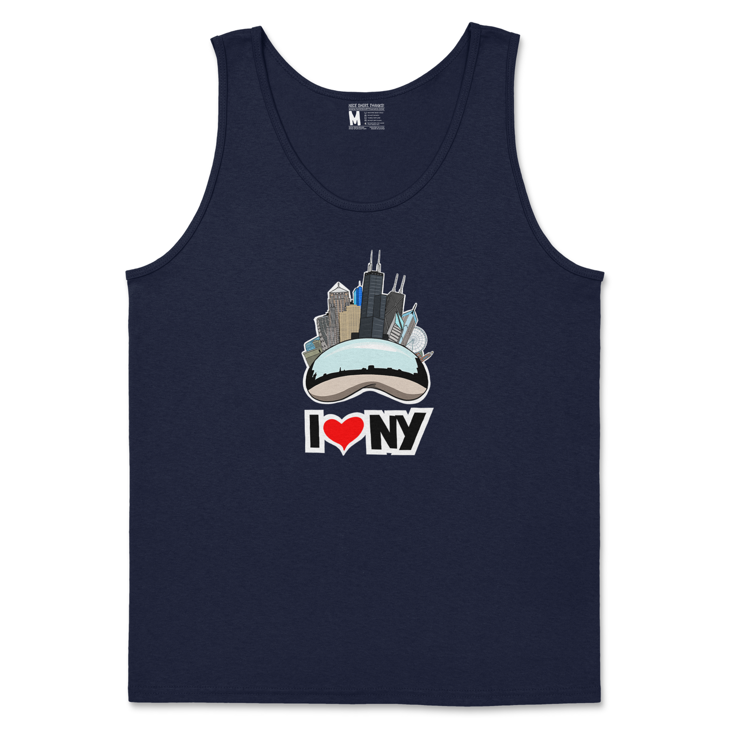 Gildan SoftStyle Tank Top in Navy