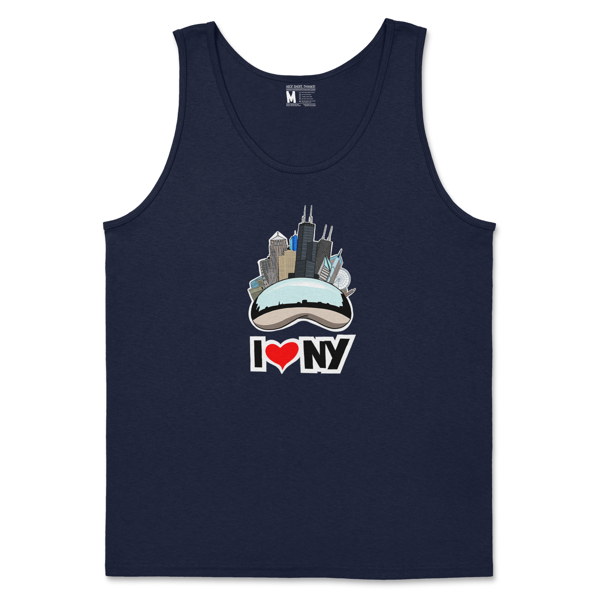 Gildan SoftStyle Tank Top in Navy