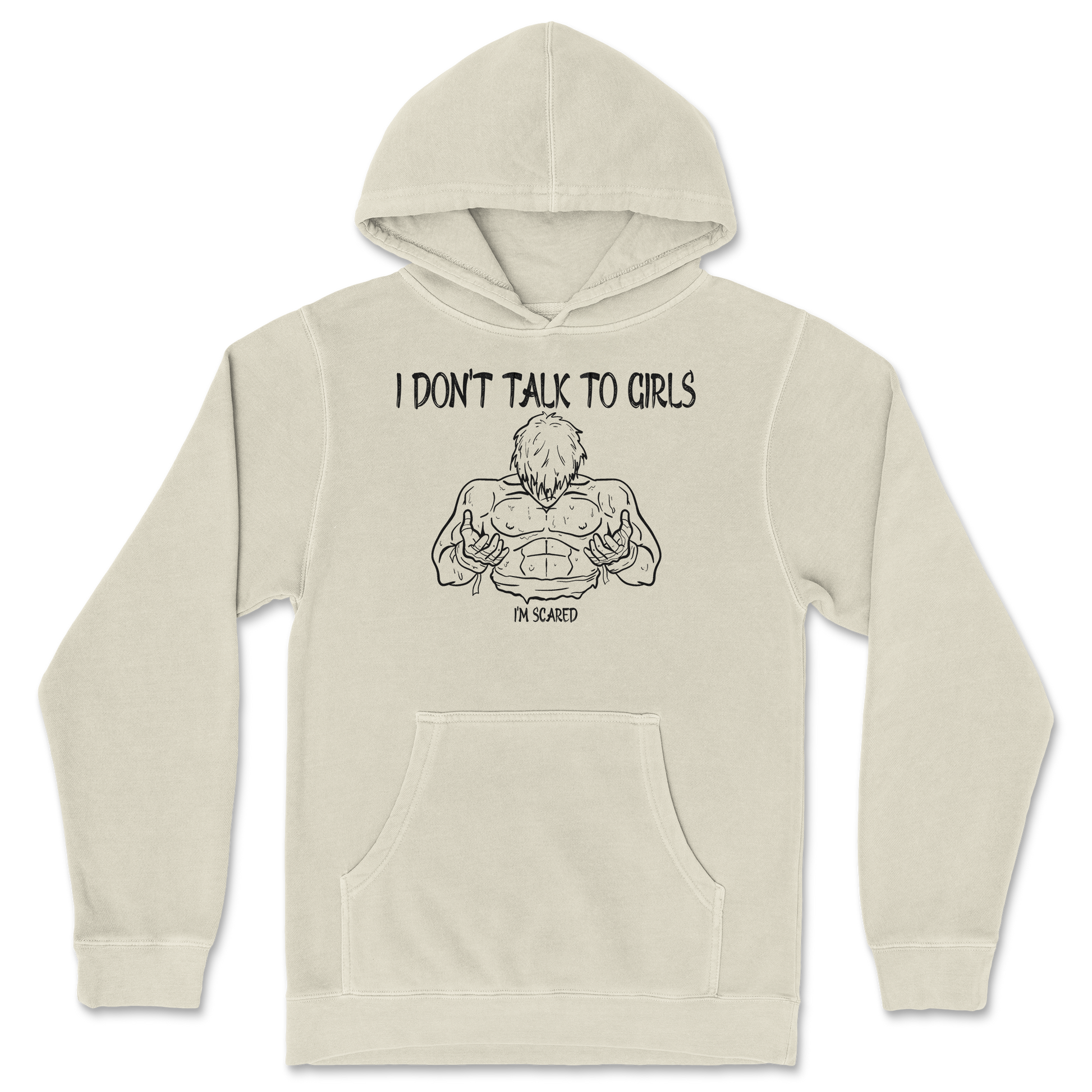 Independent Clothing Co. Hoodie Gym Shirt in Ivory