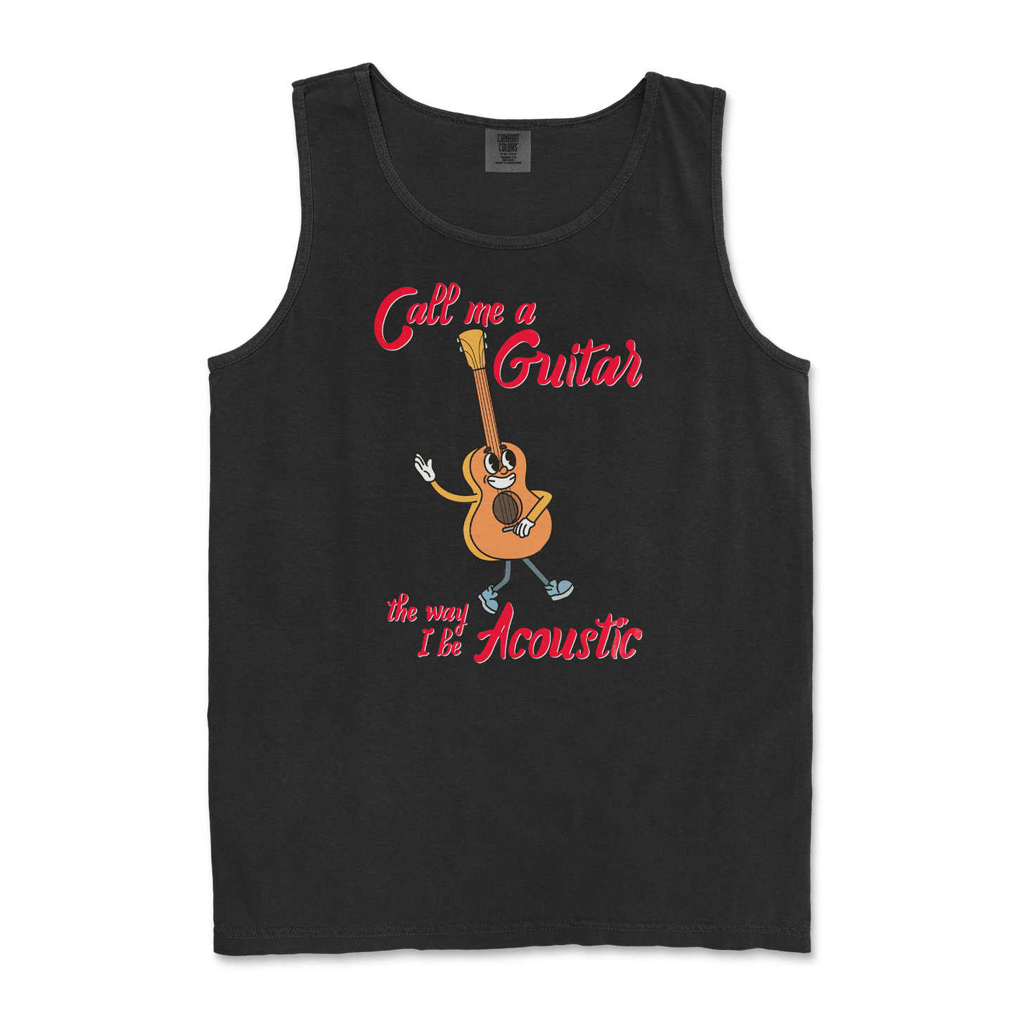 Comfort Colors Tank Top I Do Be Acoustic in Black