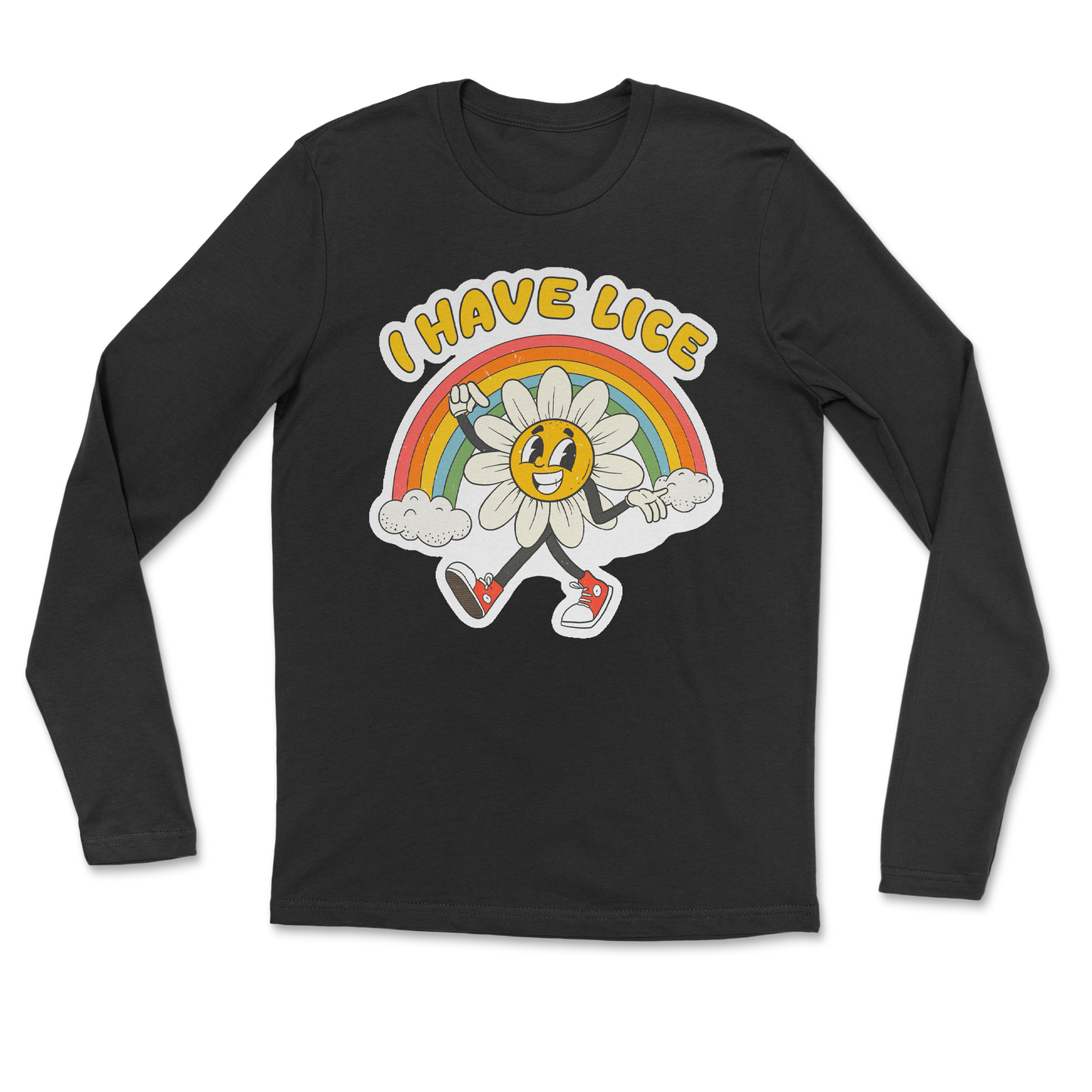 Heavy Blend Long Sleeve Lice  in Black