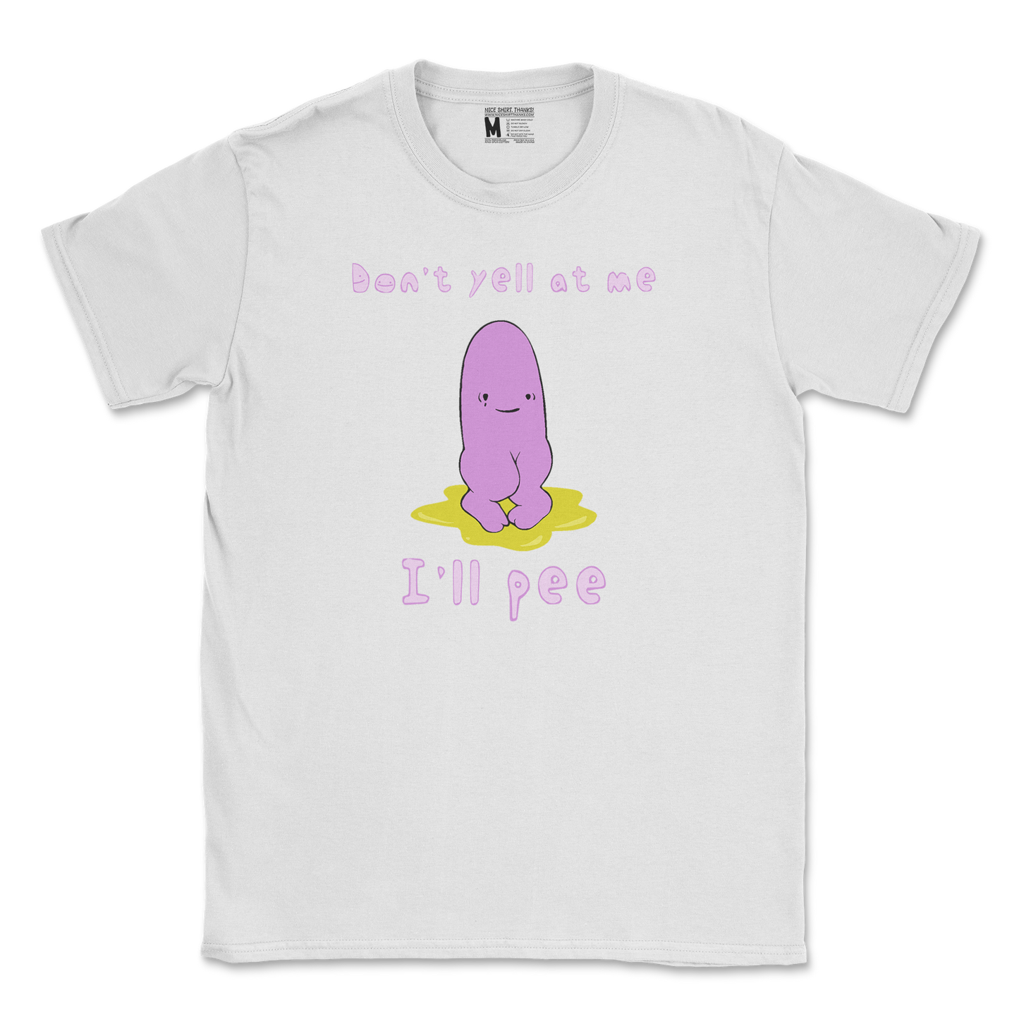 Gildan SoftStyle T-Shirt Dont Yell 2 in White