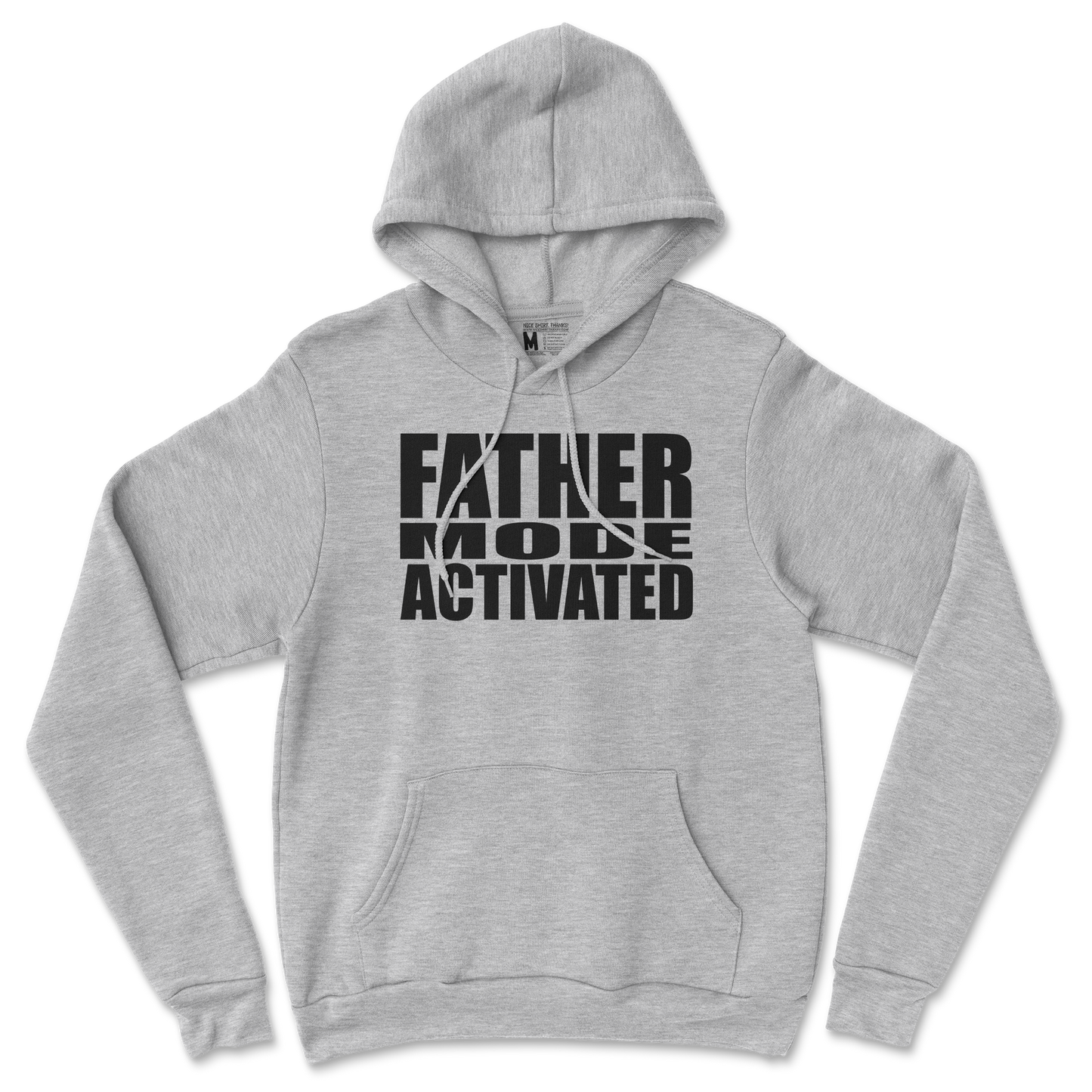 Gildan SoftStyle Hoodie Father Mode Activated in Sports Grey