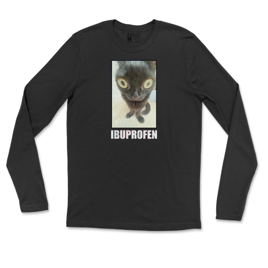 Gildan SoftStyle Long Sleeve Ibuprofen  in Black