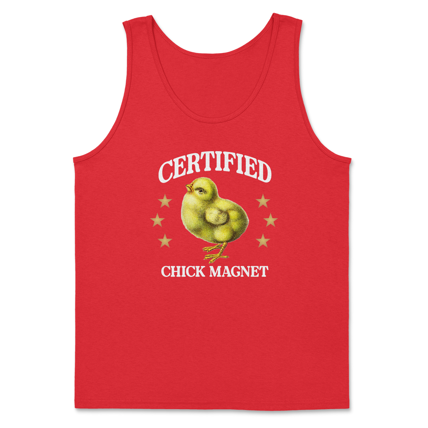 Heavy Blend Tank Top Chick Magnet in Red