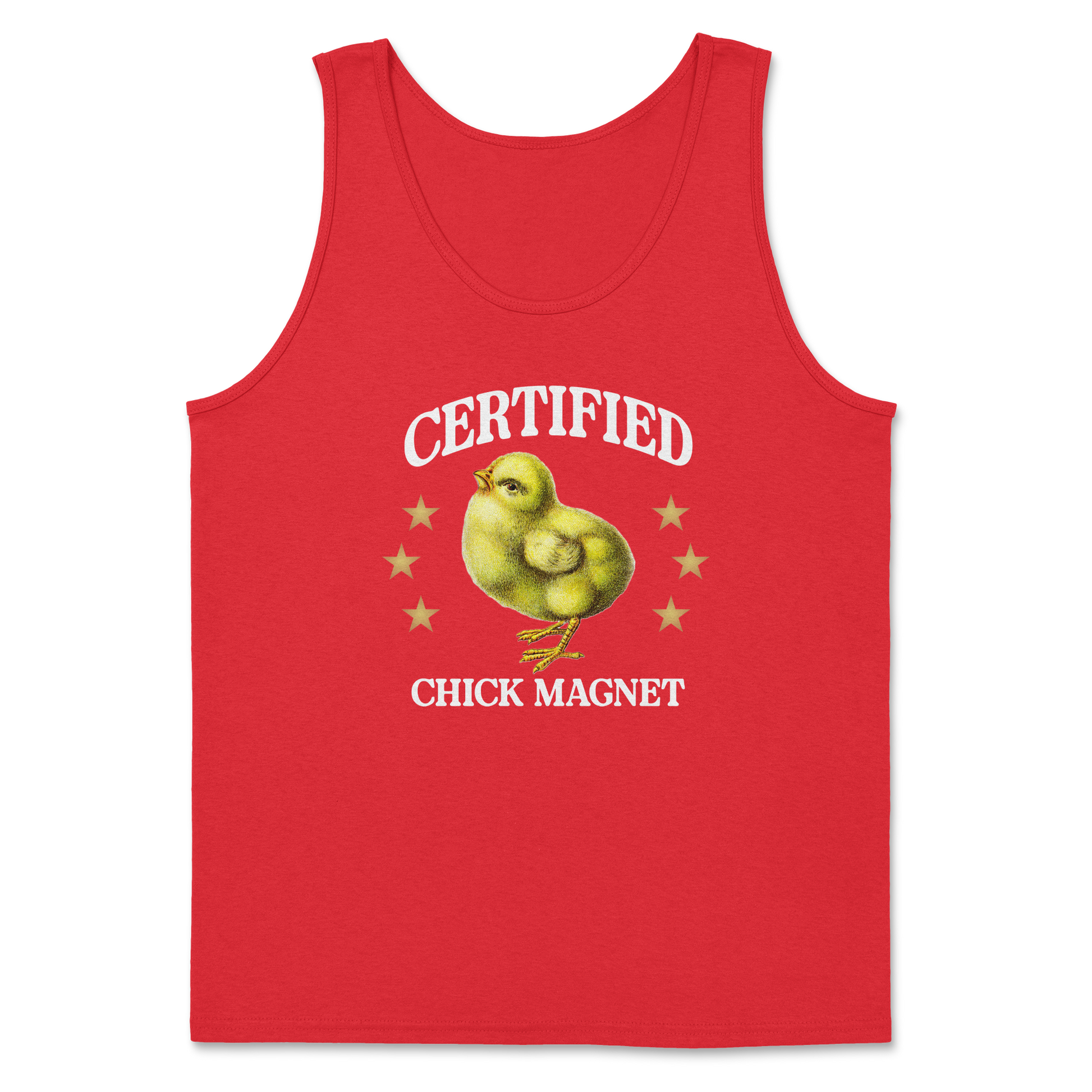 Heavy Blend Tank Top Chick Magnet in Red
