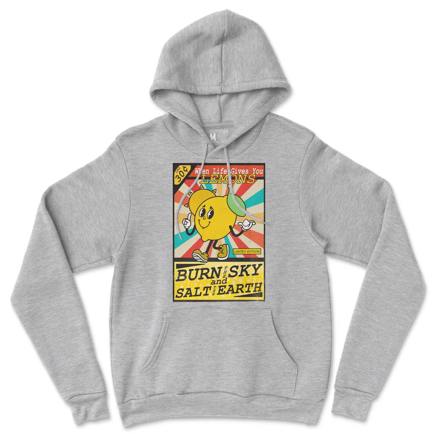 Gildan SoftStyle Hoodie Life Gives You Lemons in Grey-Heather