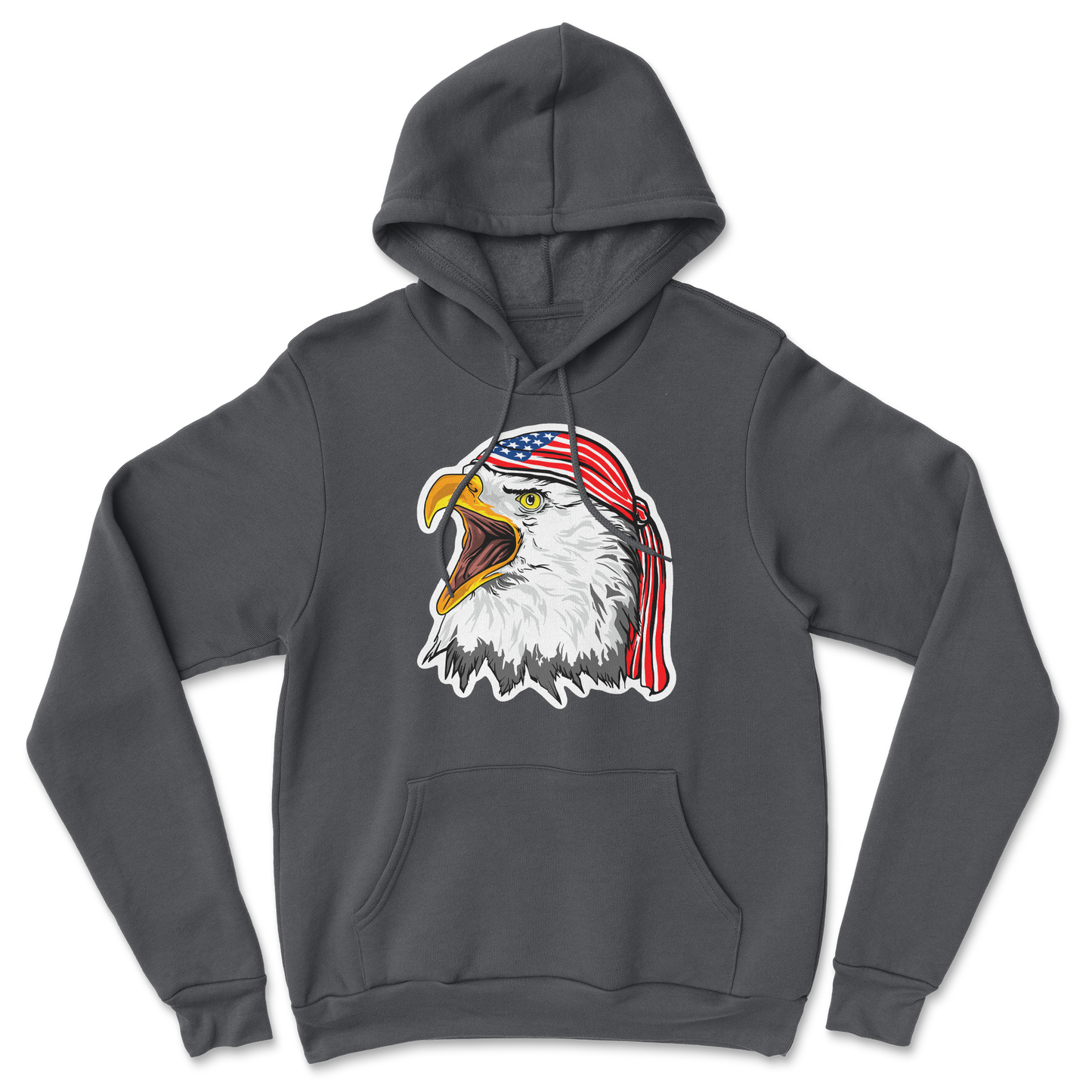 Heavy Blend Hoodie Freedom Eagle in Black