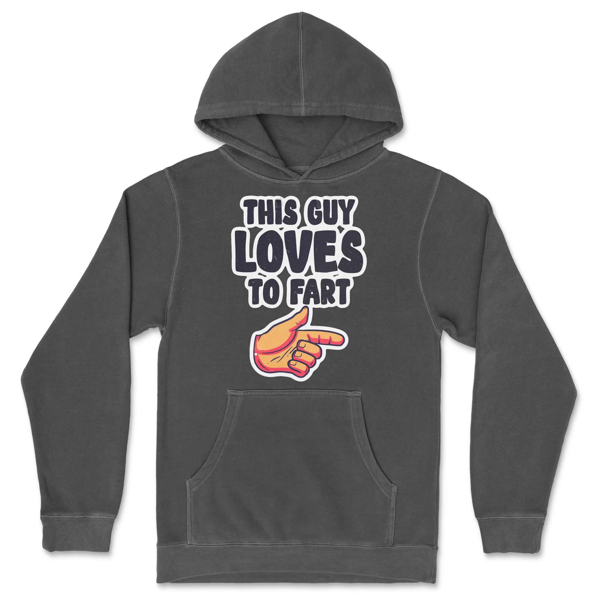 Independent Clothing Co. Hoodie Who Farted  in Black
