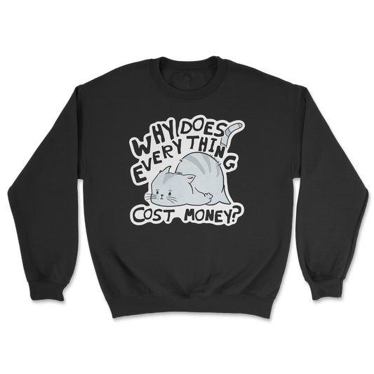 Heavy Blend Crew Neck Broke Cat in Black