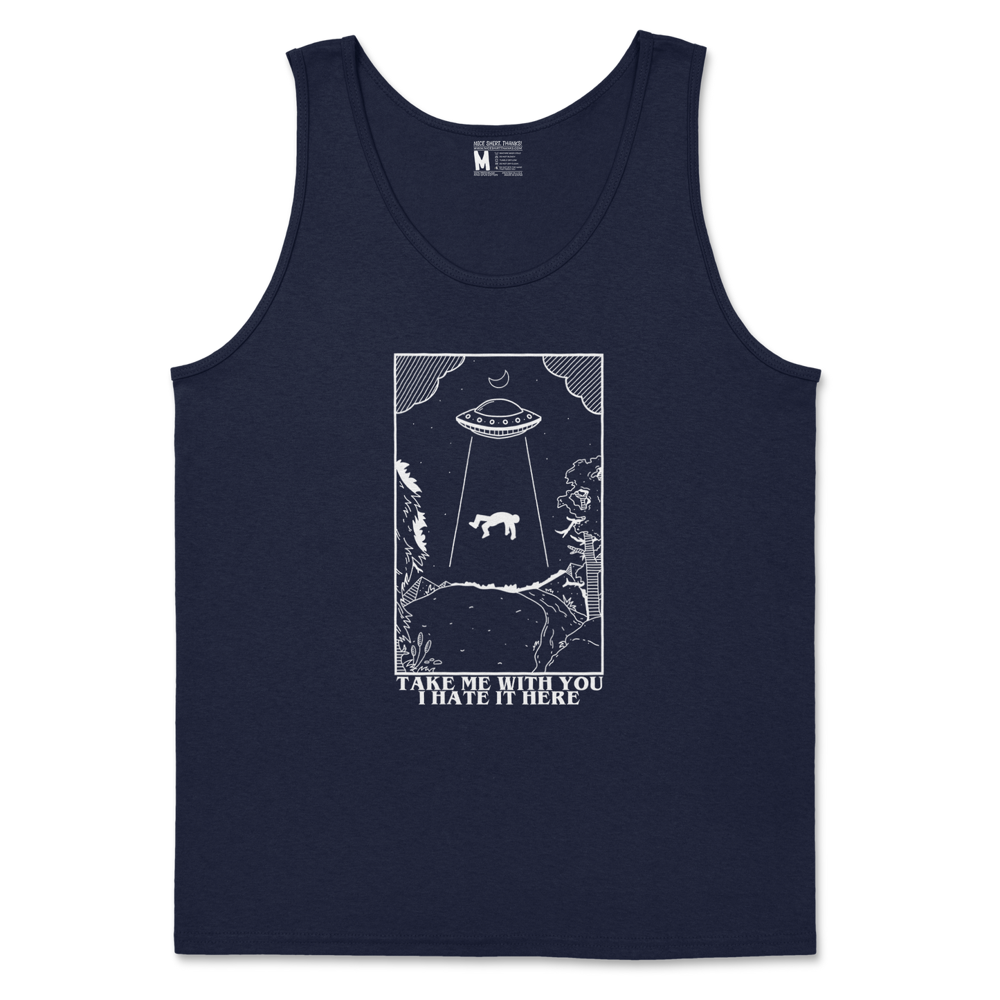 Gildan SoftStyle Tank Top in Navy