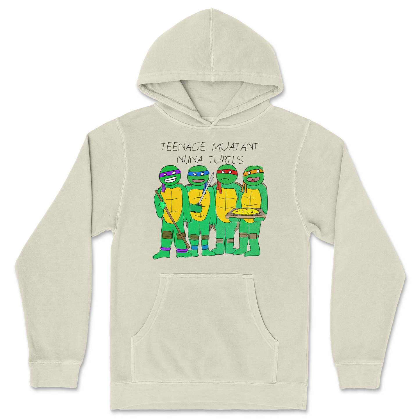 Independent Clothing Co. Hoodie Ninja Turtles in Ivory