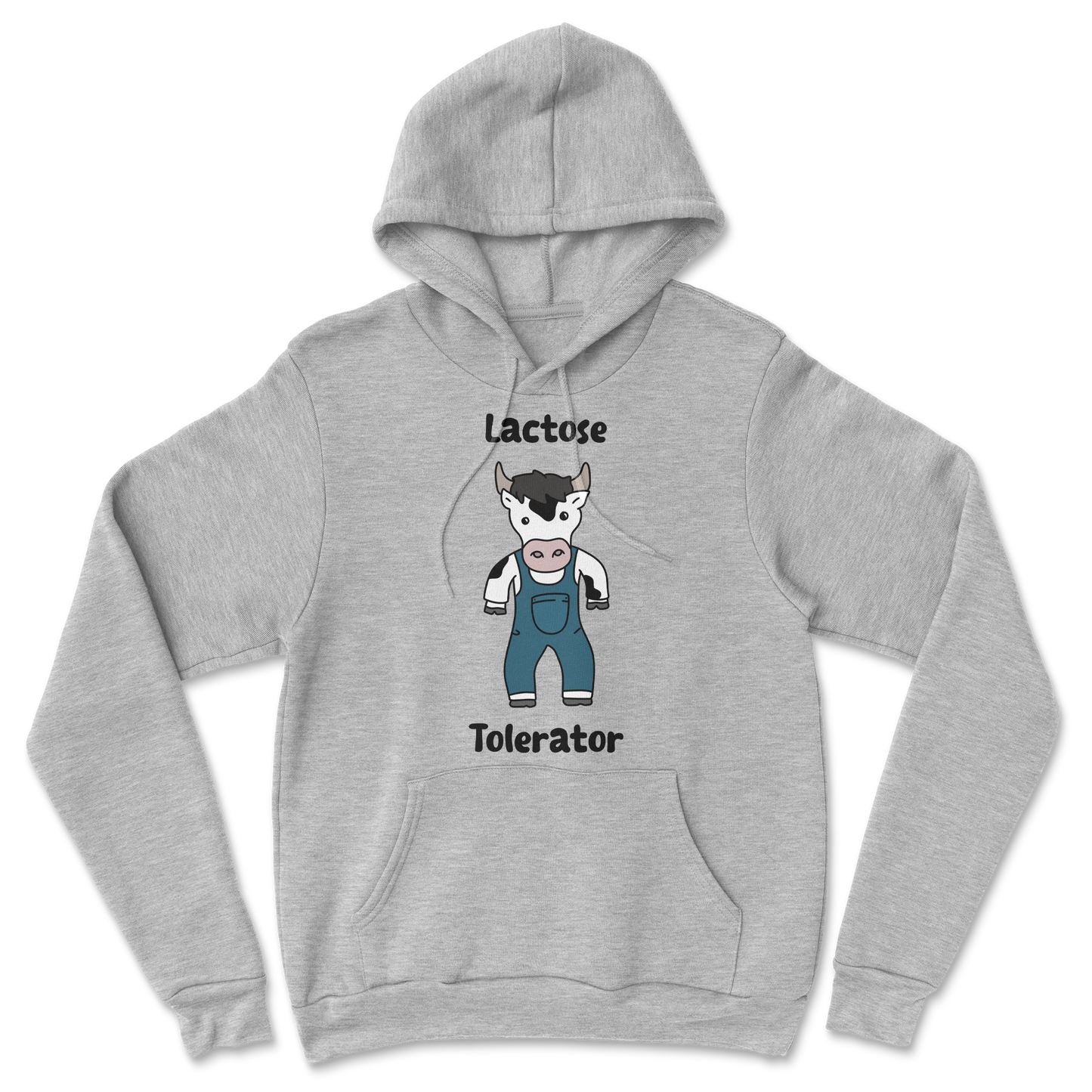 The Nice Shirt Hoodie Lactose Tolerator  in Grey-Heather