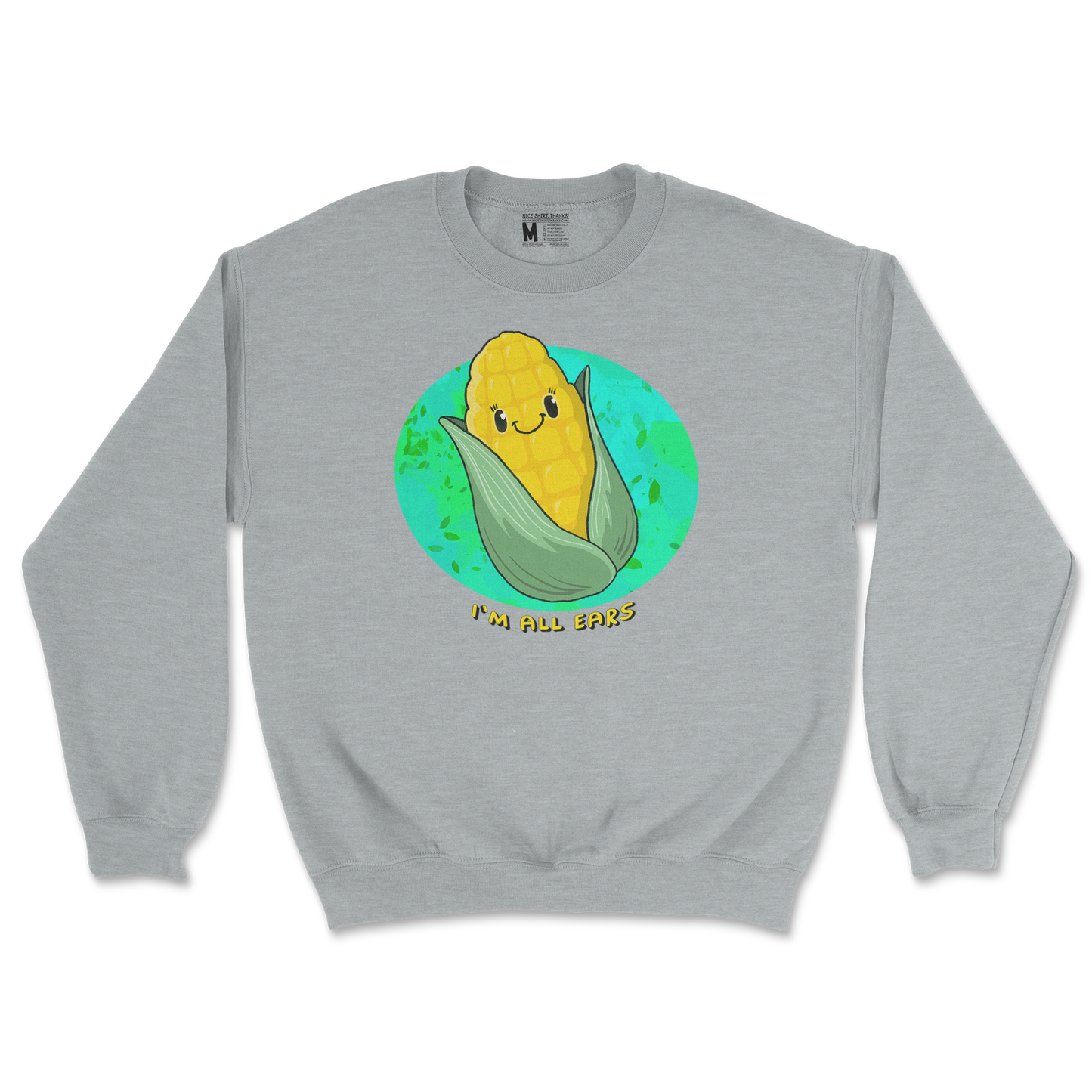 Gildan SoftStyle Crew Neck Mmm Corn in Sports Grey