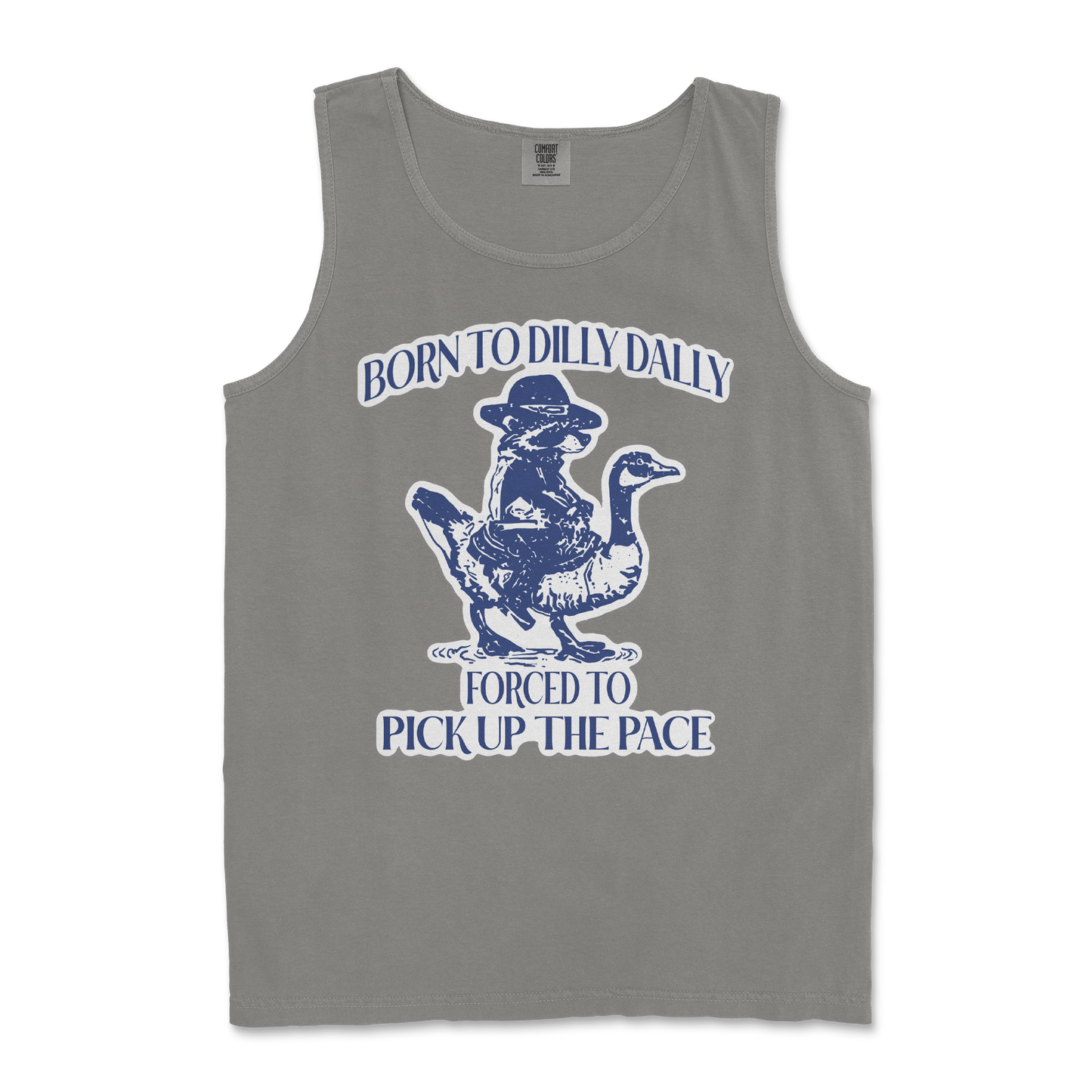 Comfort Colors Tank Top Dilly Dally in Grey