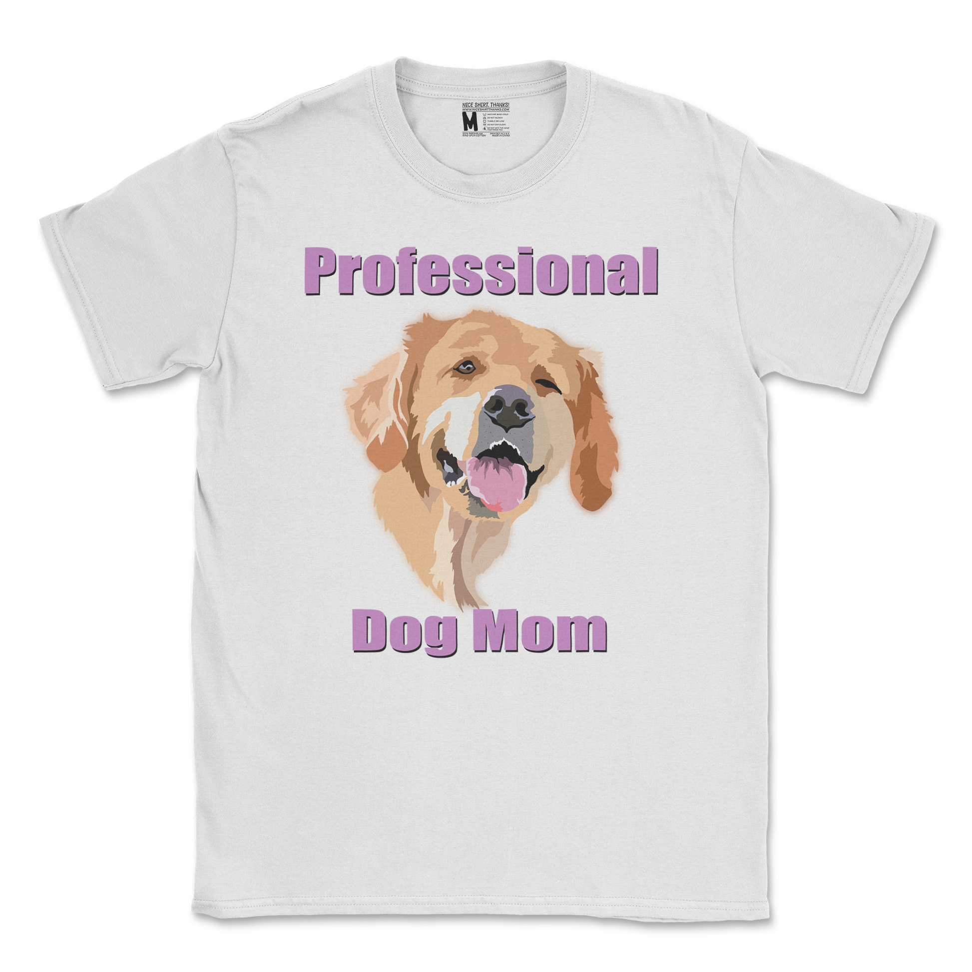 Gildan SoftStyle T-Shirt Dog Mom in White