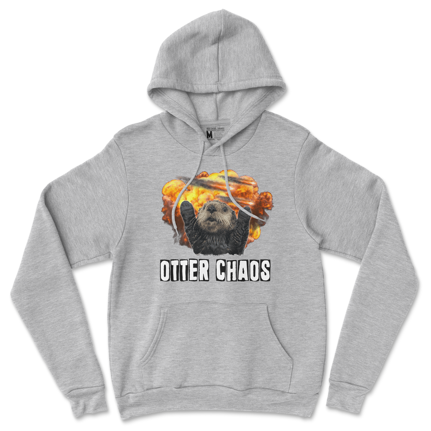 Gildan SoftStyle Hoodie Otter Chaos in Sports Grey