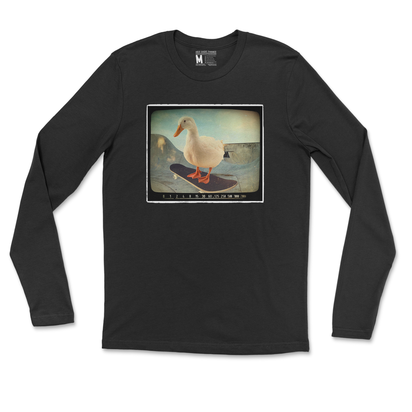 Gildan SoftStyle Long Sleeve Do A Flip in Black
