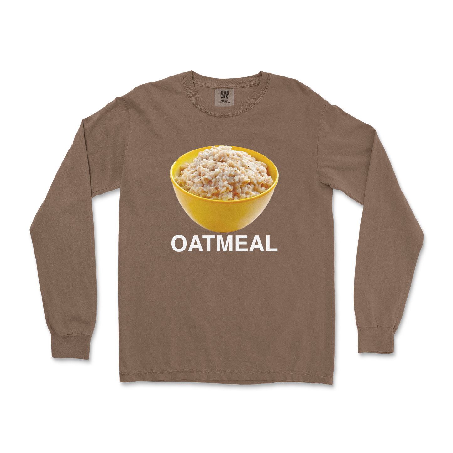 Comfort Colors Long Sleeve Oatmeal in Espresso
