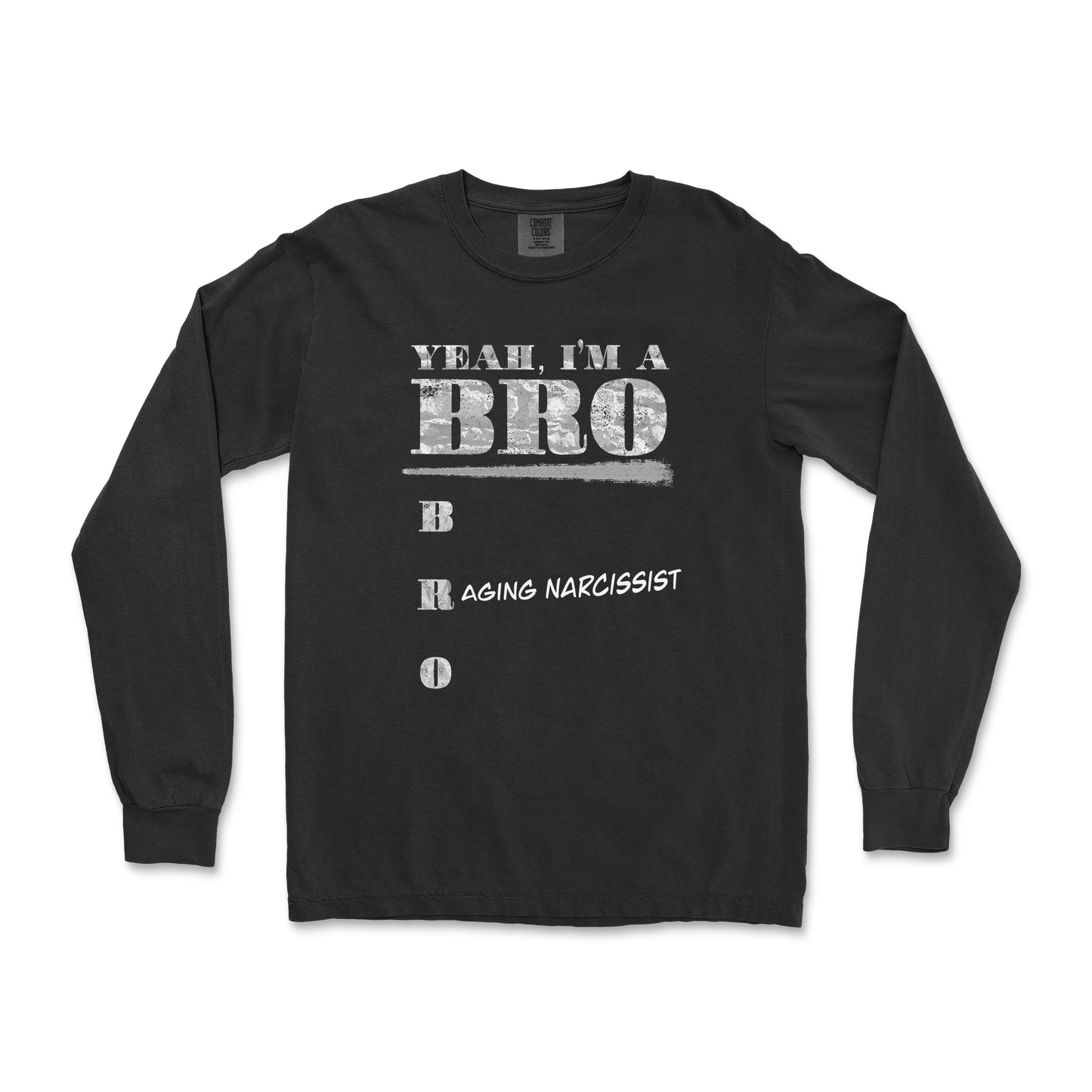 Comfort Colors Long Sleeve Im Your Bro in Black
