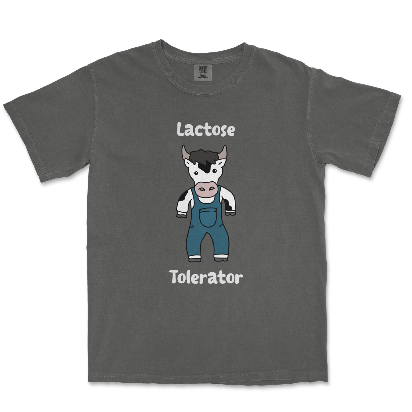Comfort Colors T-Shirt Lactose Tolerator in Pepper